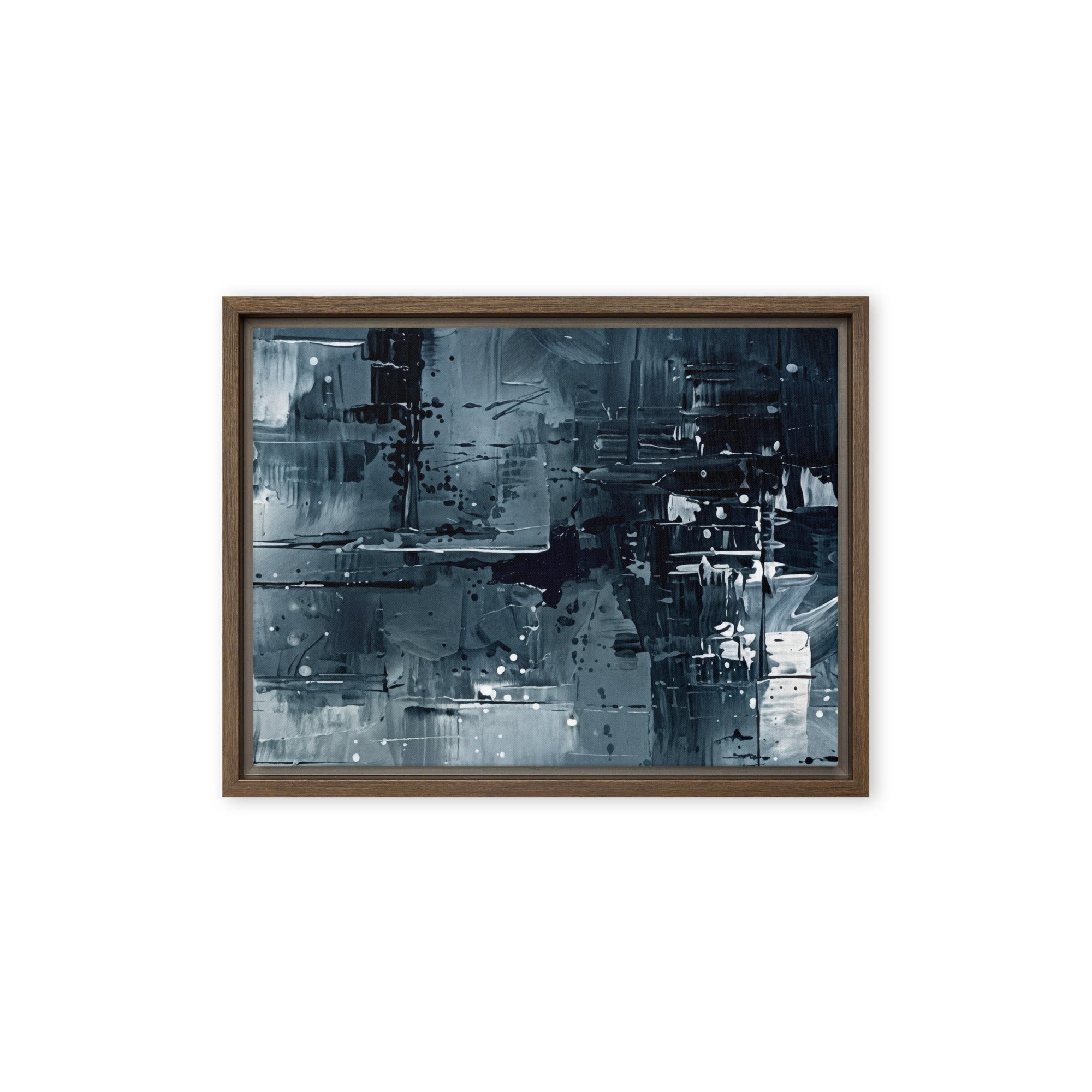 Amidst framed canvas print wall display image in brown frame, 8 x 10 inch universal size