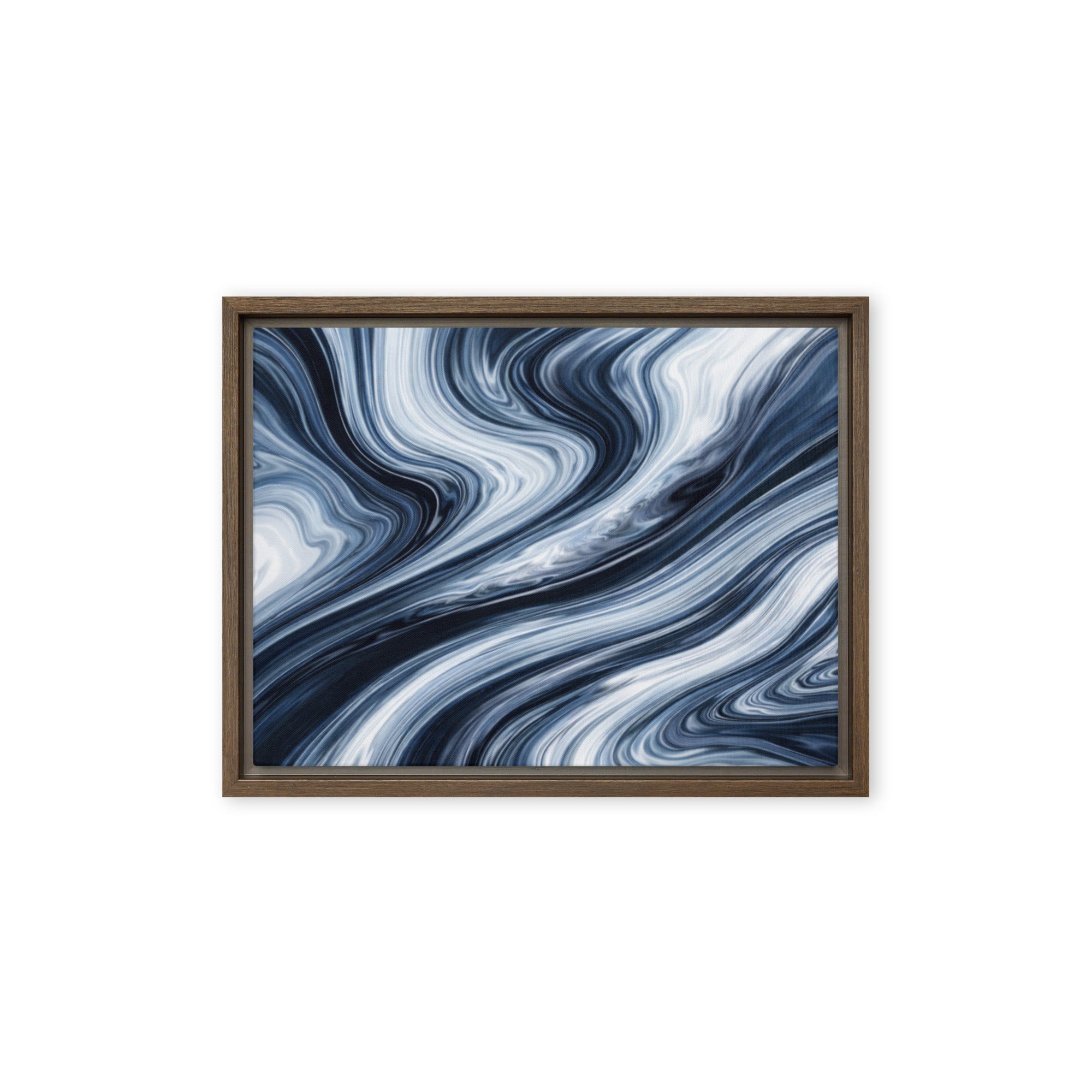 Vision framed canvas print product view in black frame, 18 x 24 inch large size