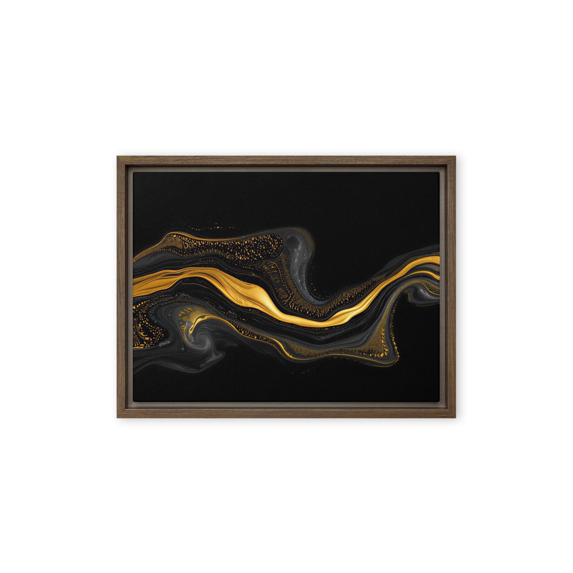 Filon framed canvas print wall display image in brown frame, 8 x 10 inch universal size