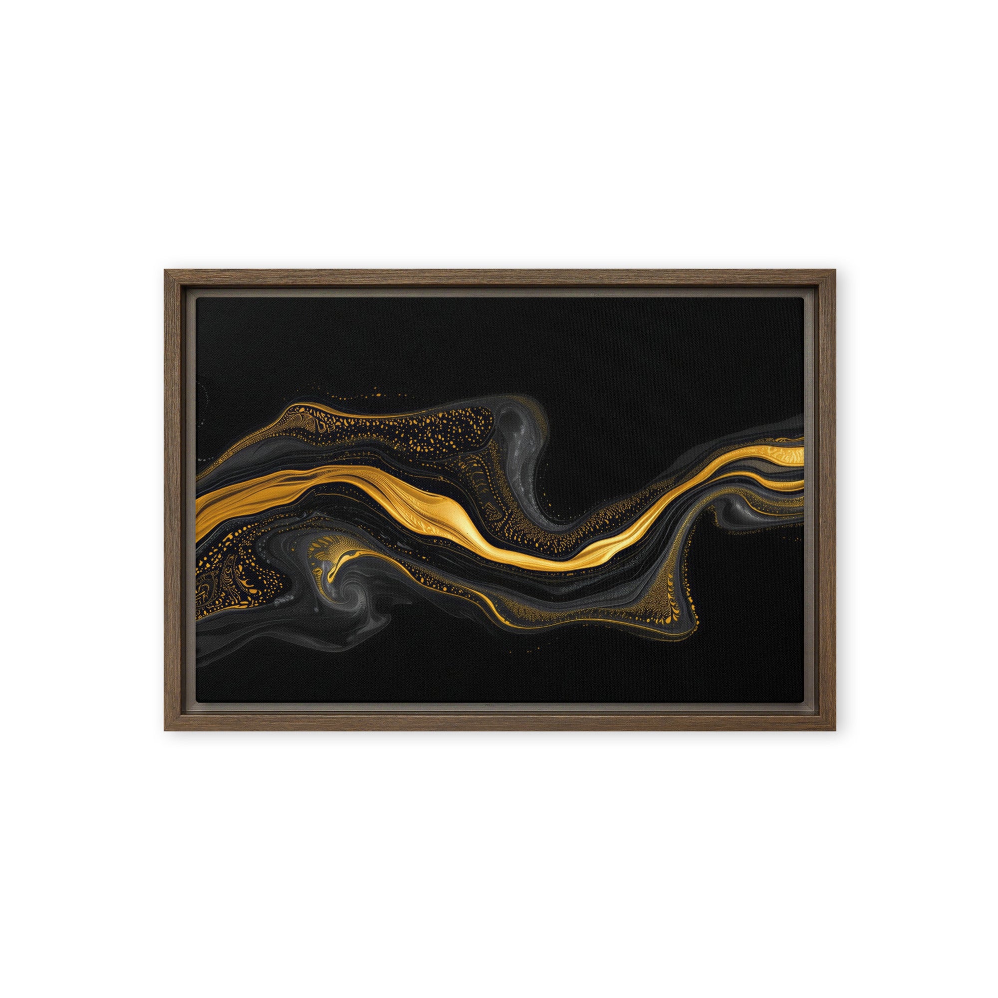 Filon framed canvas print image for product listing in brown frame, 12 x 12 inch universal size