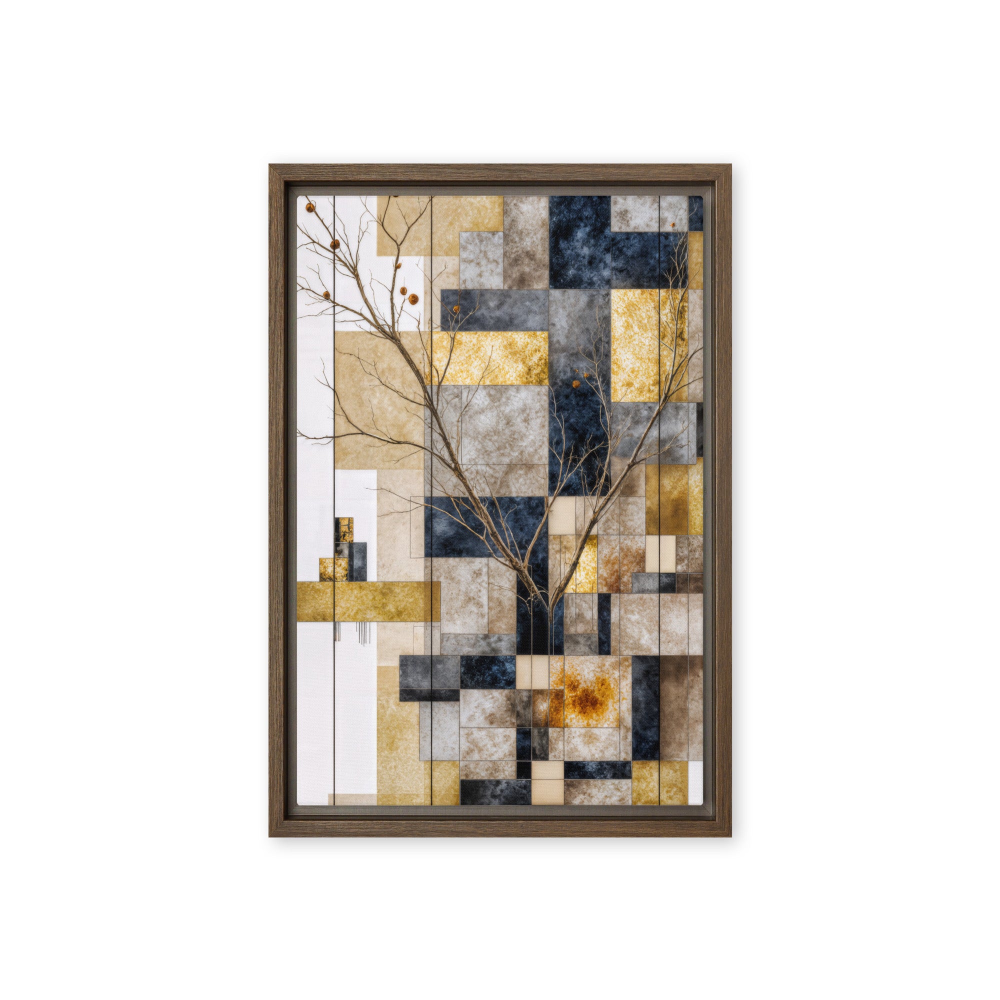 Aurelius framed canvas print product view in black frame, 20 x 30 inch large size