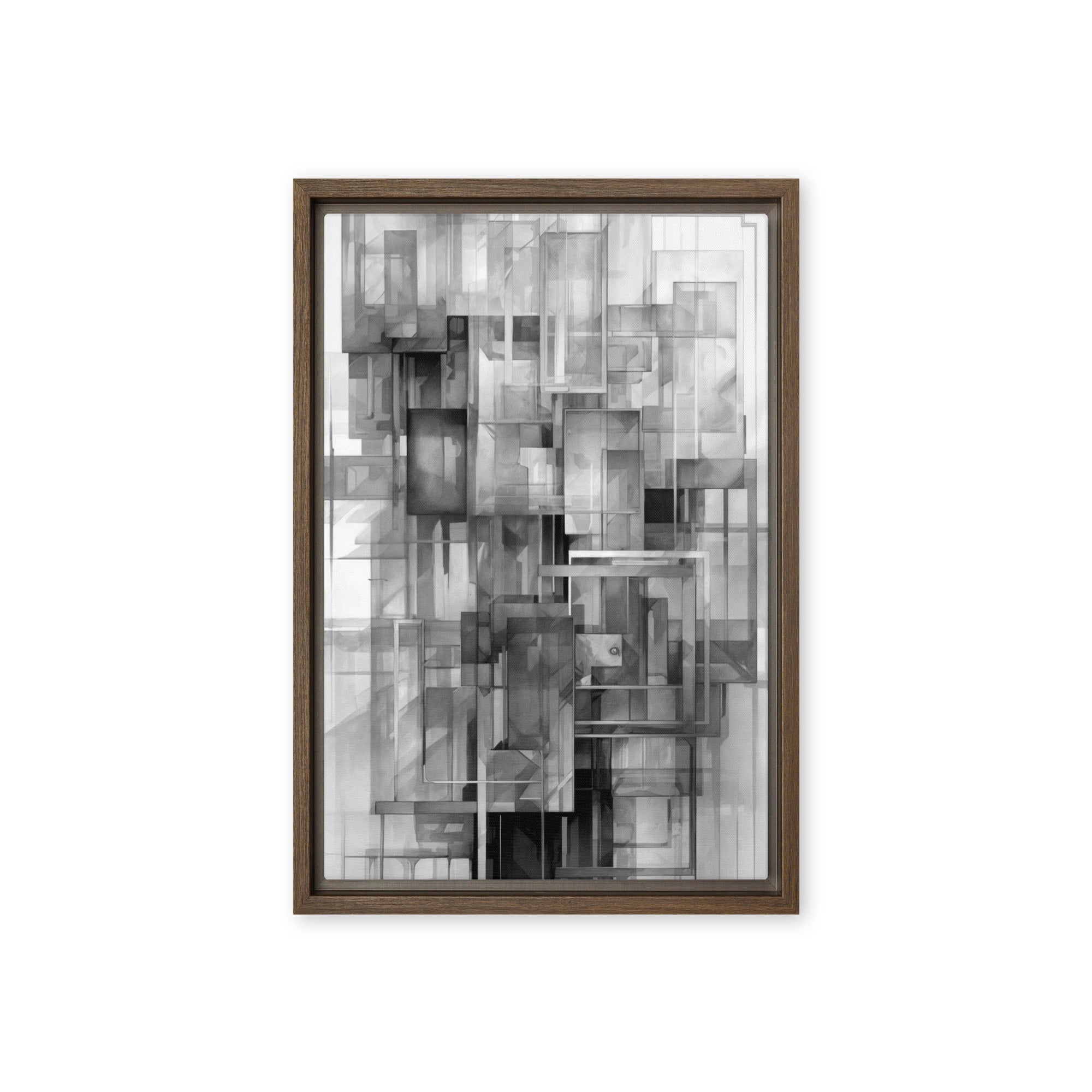Yesterday framed canvas print wall display image in black frame, 24 x 36 inch statement piece