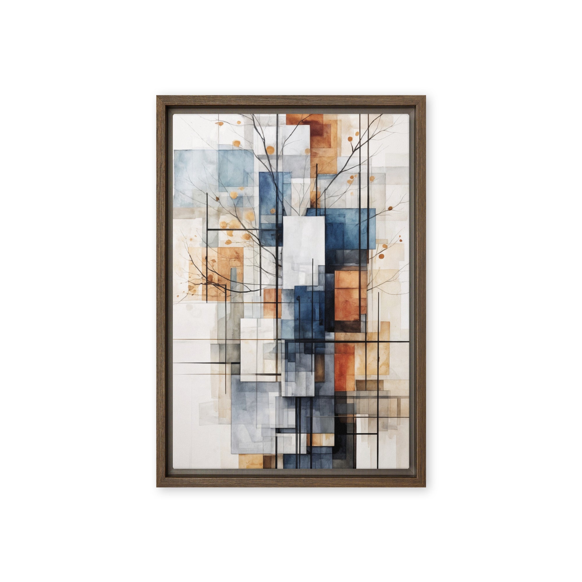 True framed canvas print front-facing product image in black frame, 20 x 28 inch large size