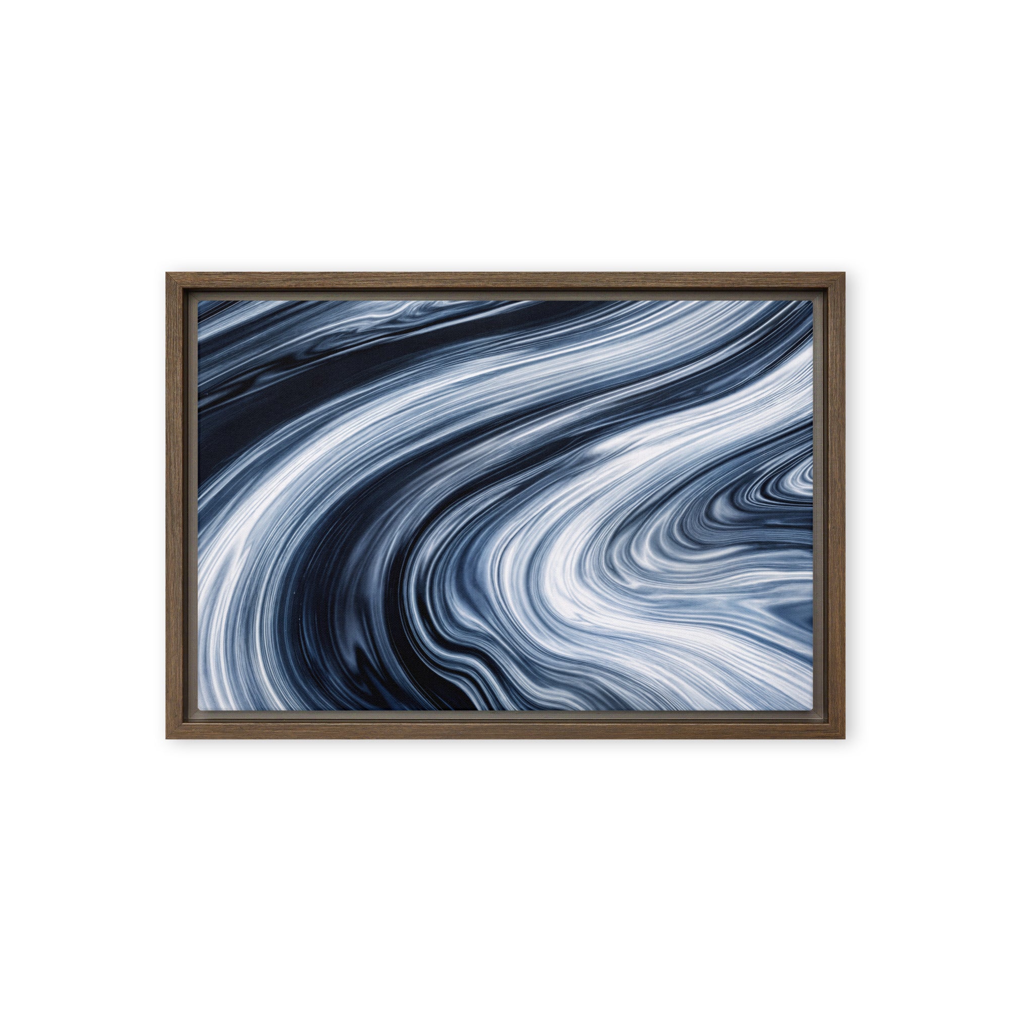 Vortex framed canvas print image for product listing in brown frame, 12 x 12 inch universal size