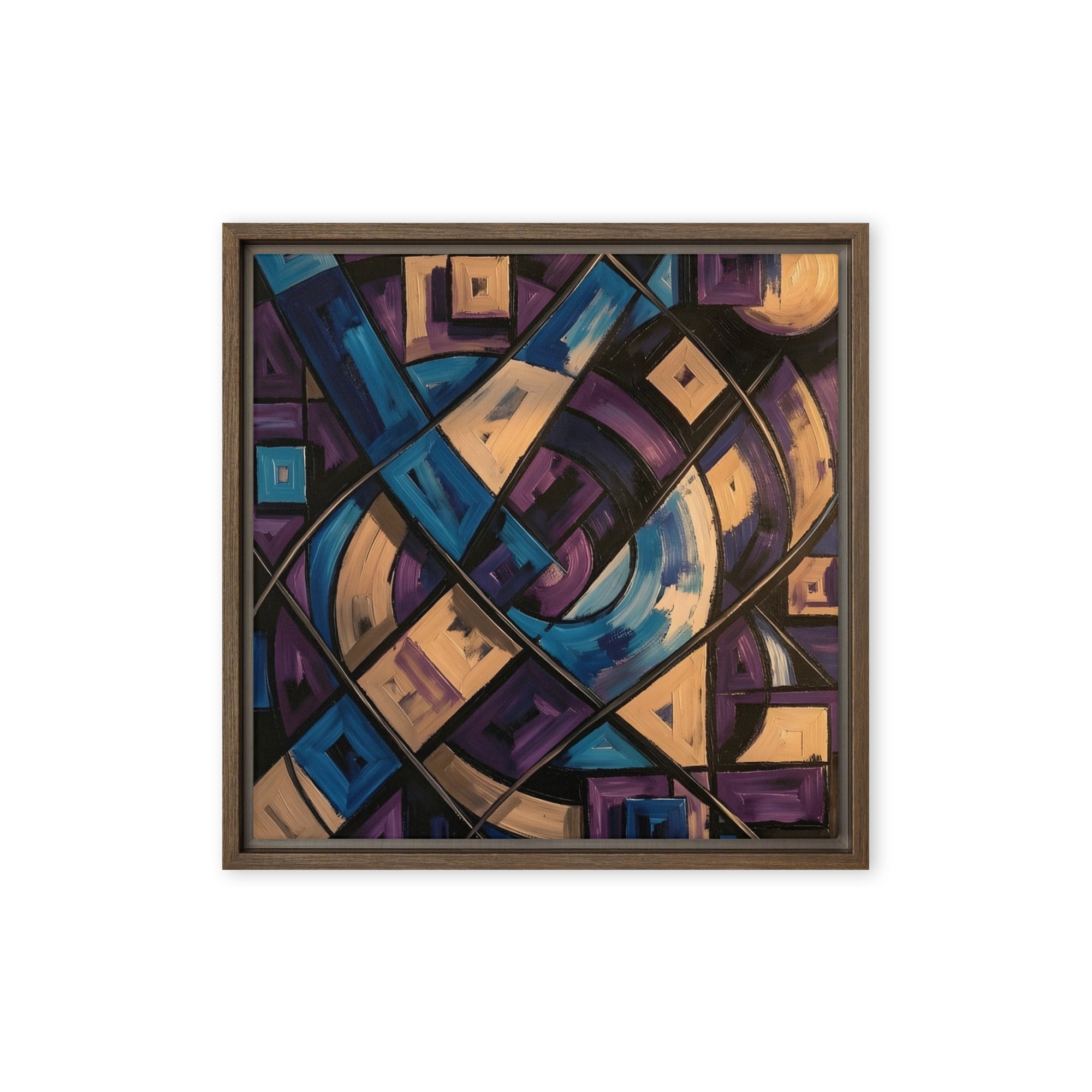 Relic framed canvas print wall display image in brown frame, 12 x 16 inch universal size