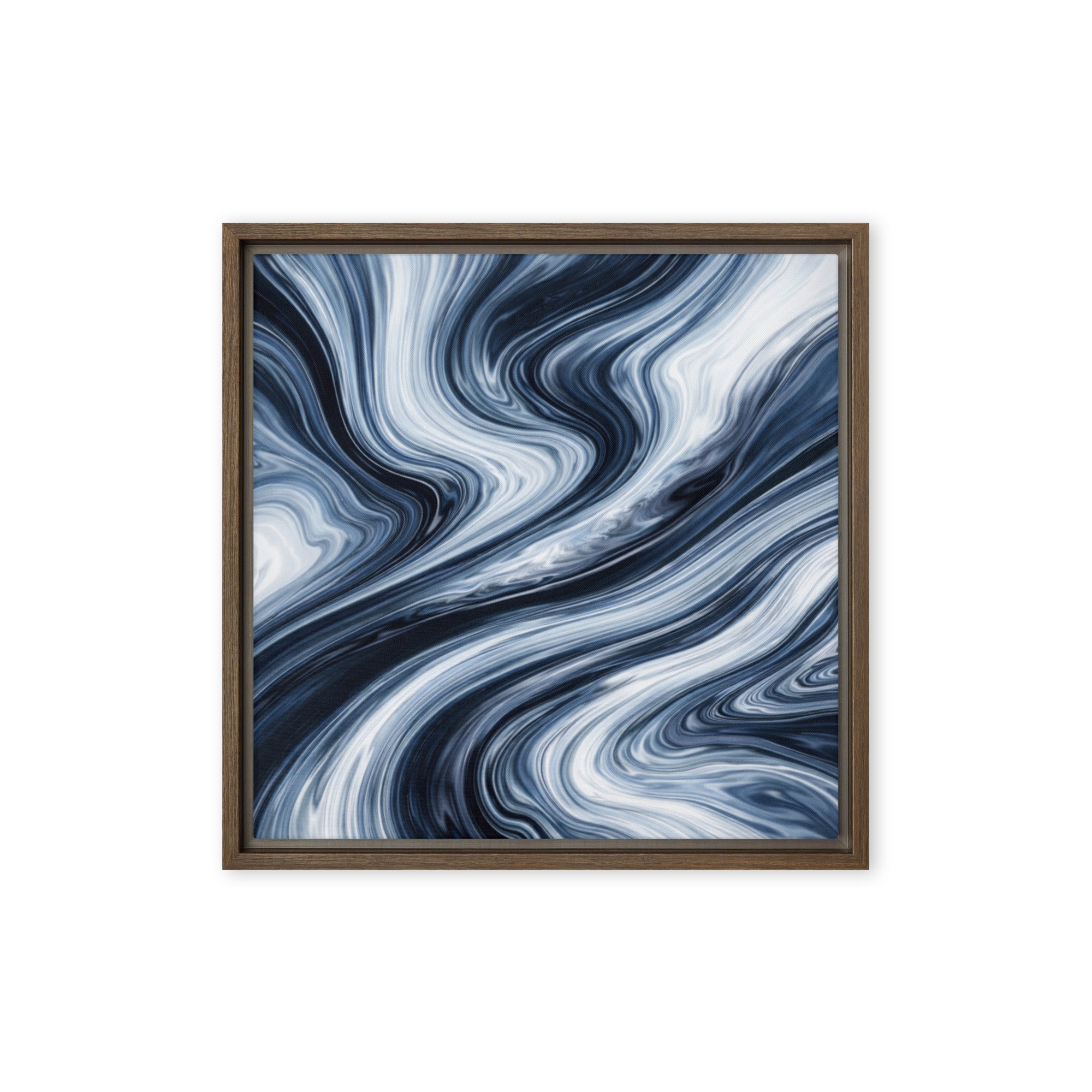 Vision wall art product image as a framed canvas print in brown frame, 12 x 16 inch universal size
