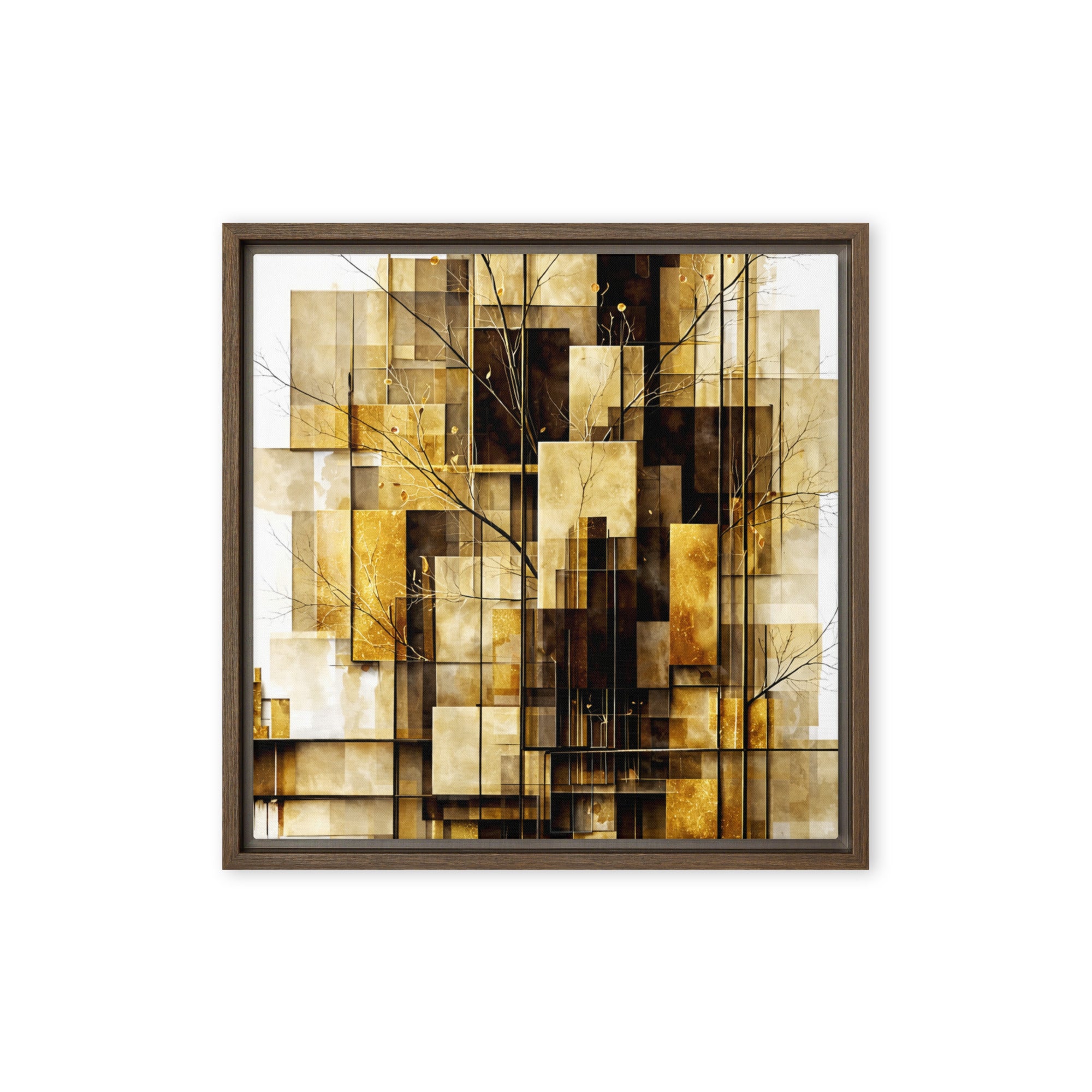 Altin framed canvas print product image in brown frame, 12 x 16 inch universal size
