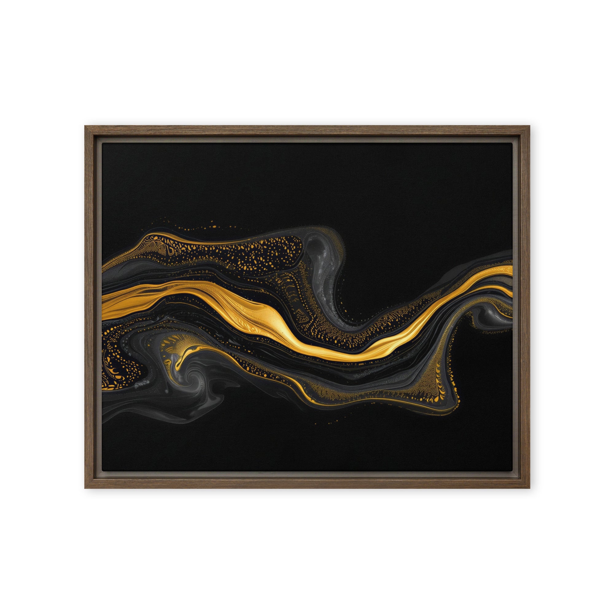 Filon framed canvas print front-facing product image in brown frame, 20 x 28 inch large size
