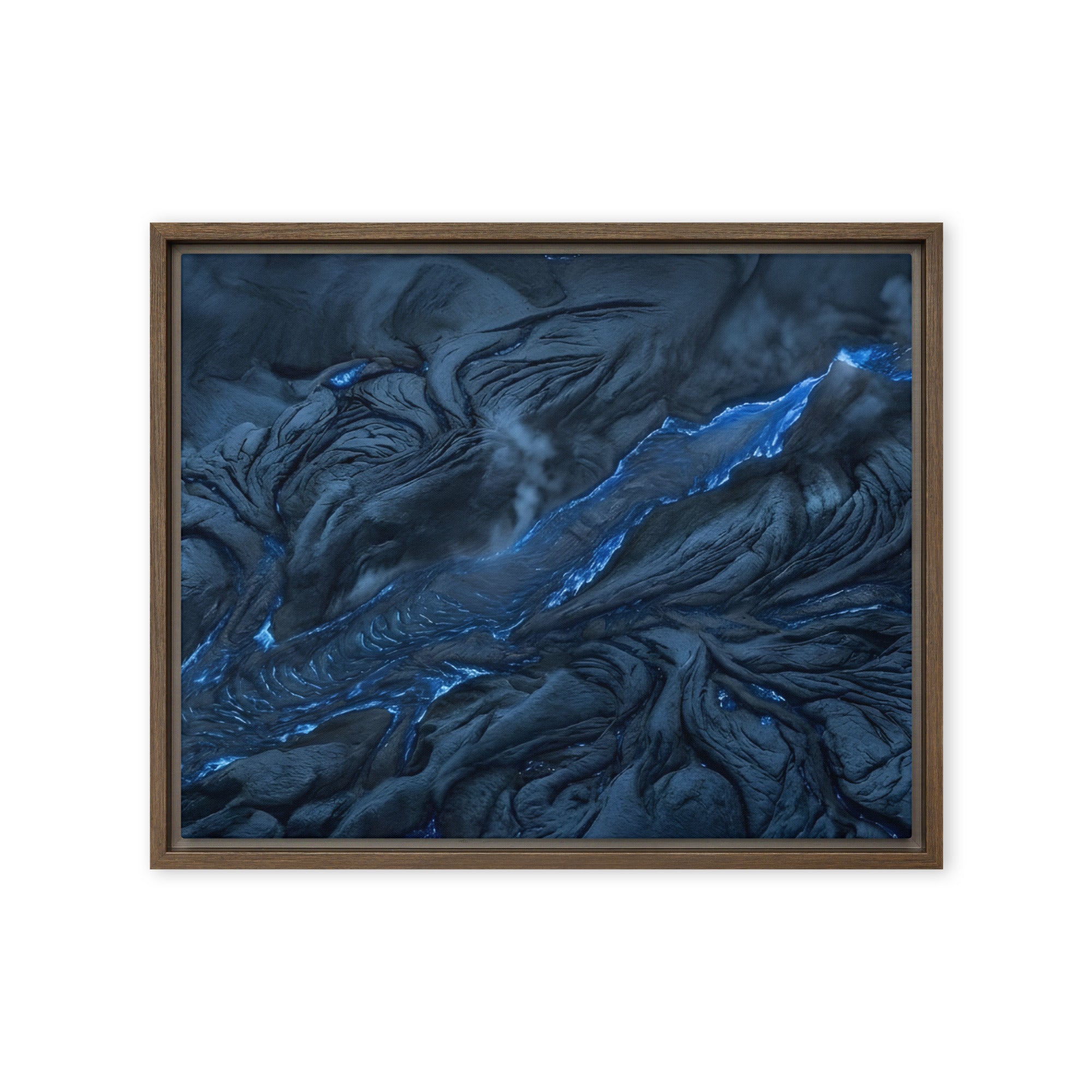 Vent framed canvas print wall display image in brown frame, 20 x 30 inch large size