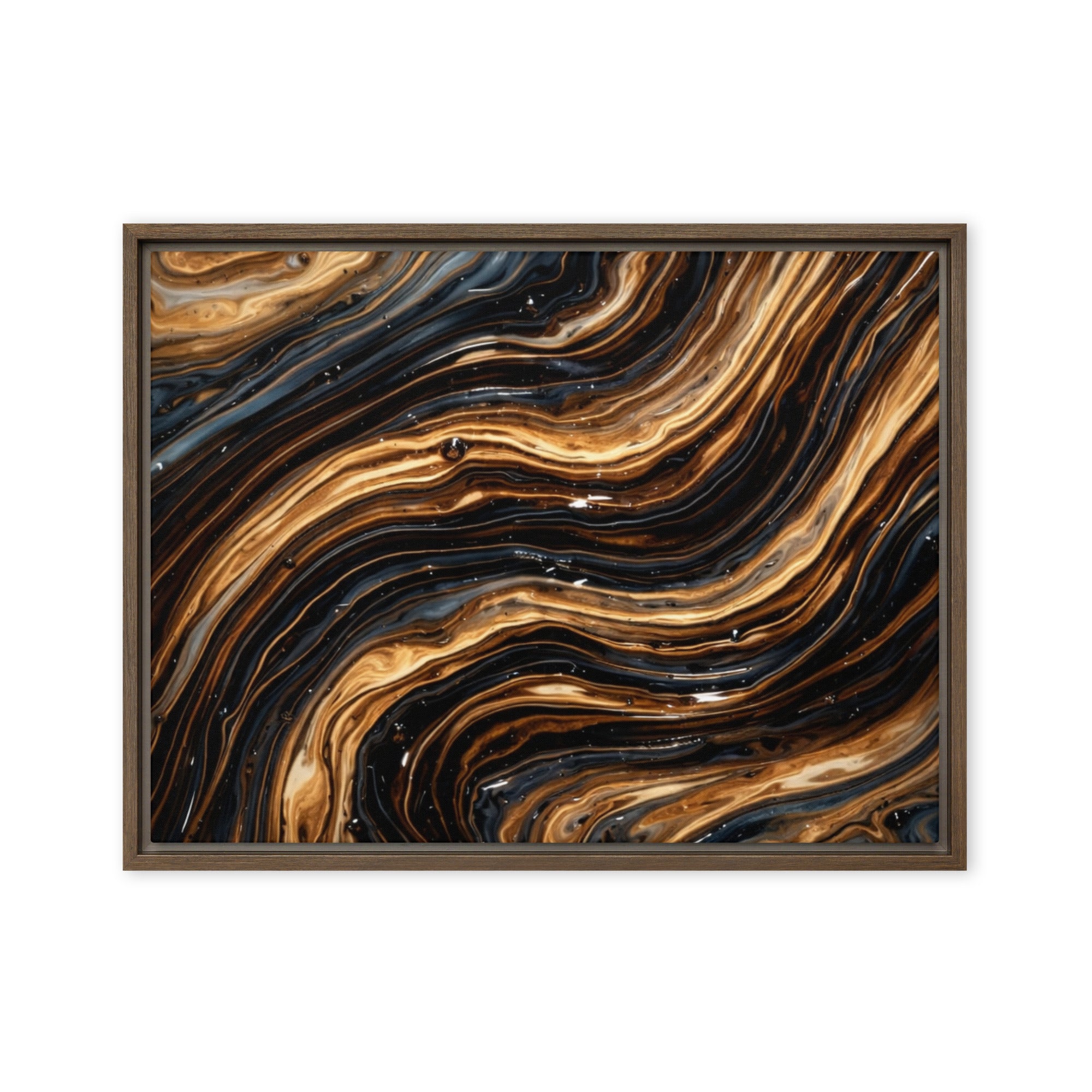 Amber framed canvas print image for product listing in white frame, 8 x 10 inch universal size