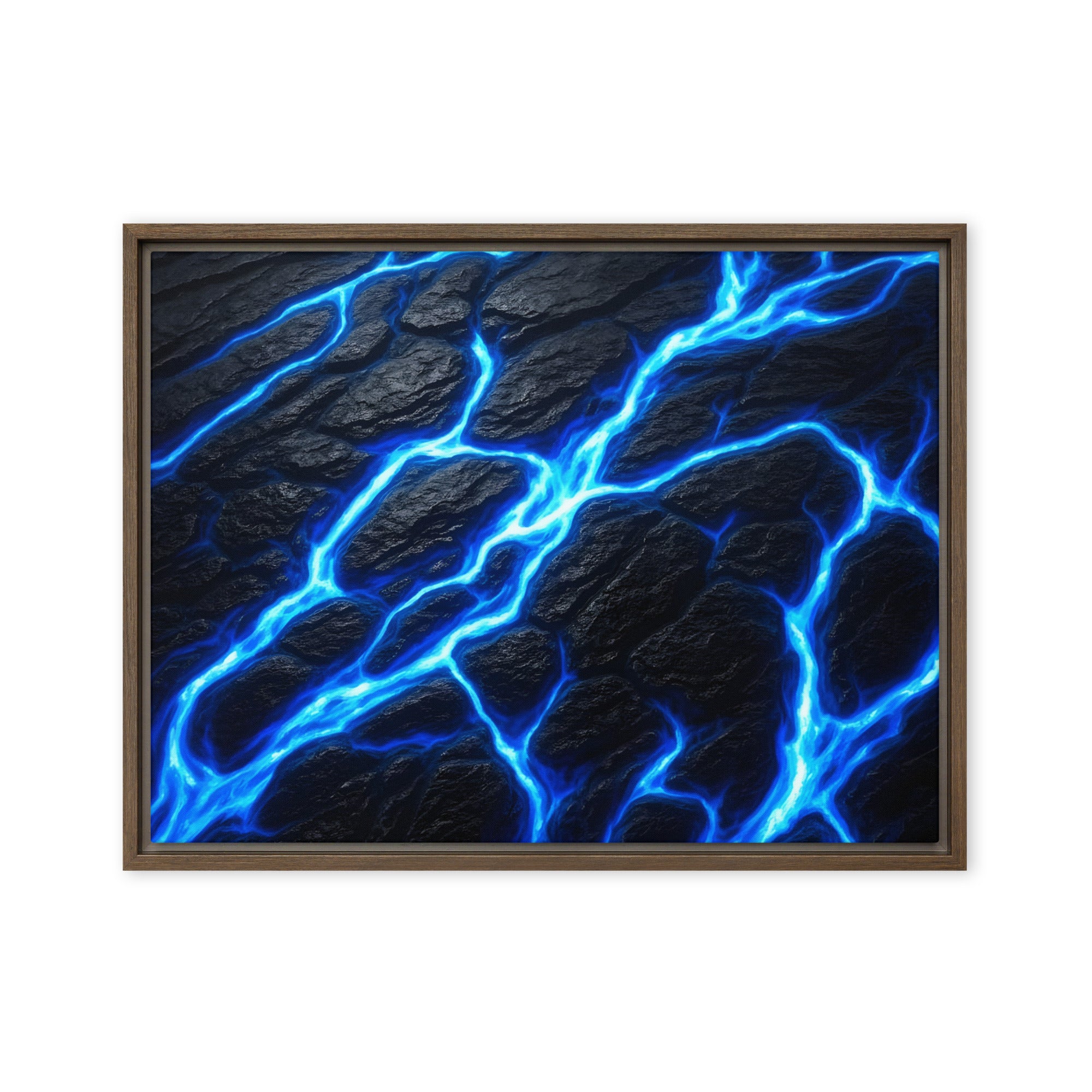 Fissure framed canvas print image for product listing in white frame, 8 x 10 inch universal size