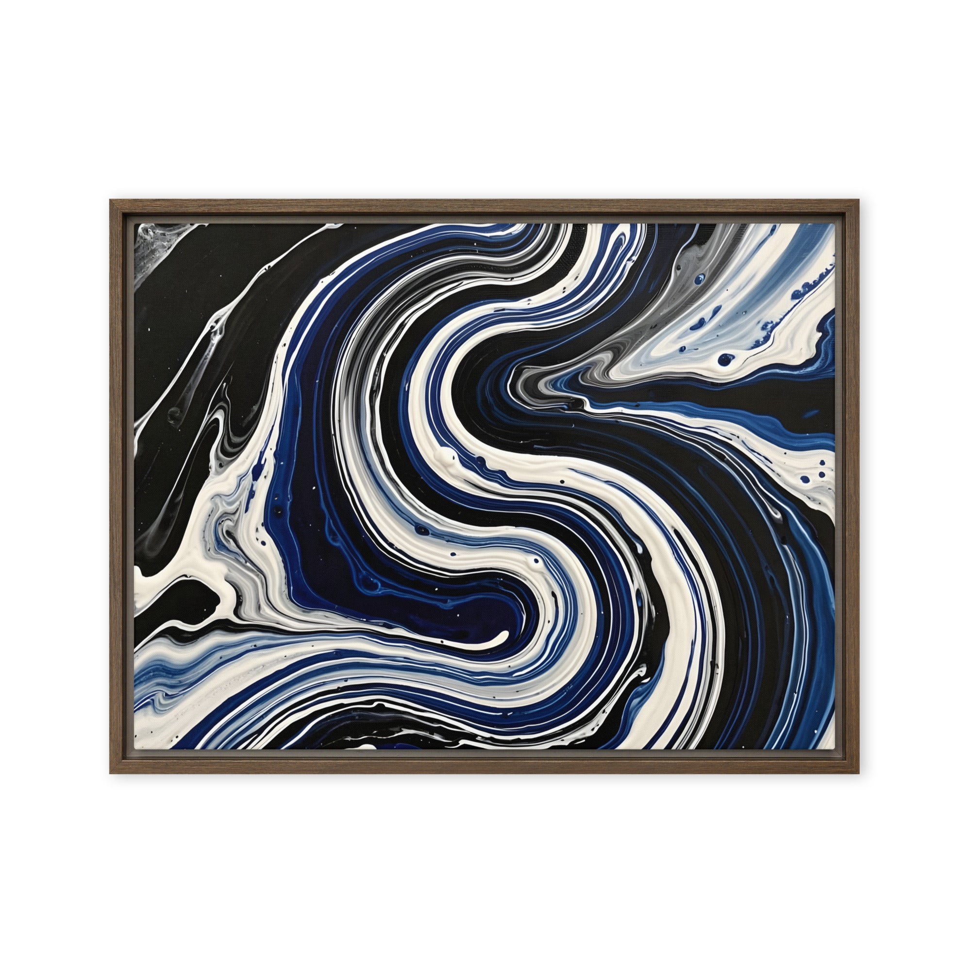 Midnight Surge framed canvas print image for product listing in white frame, 8 x 10 inch universal size