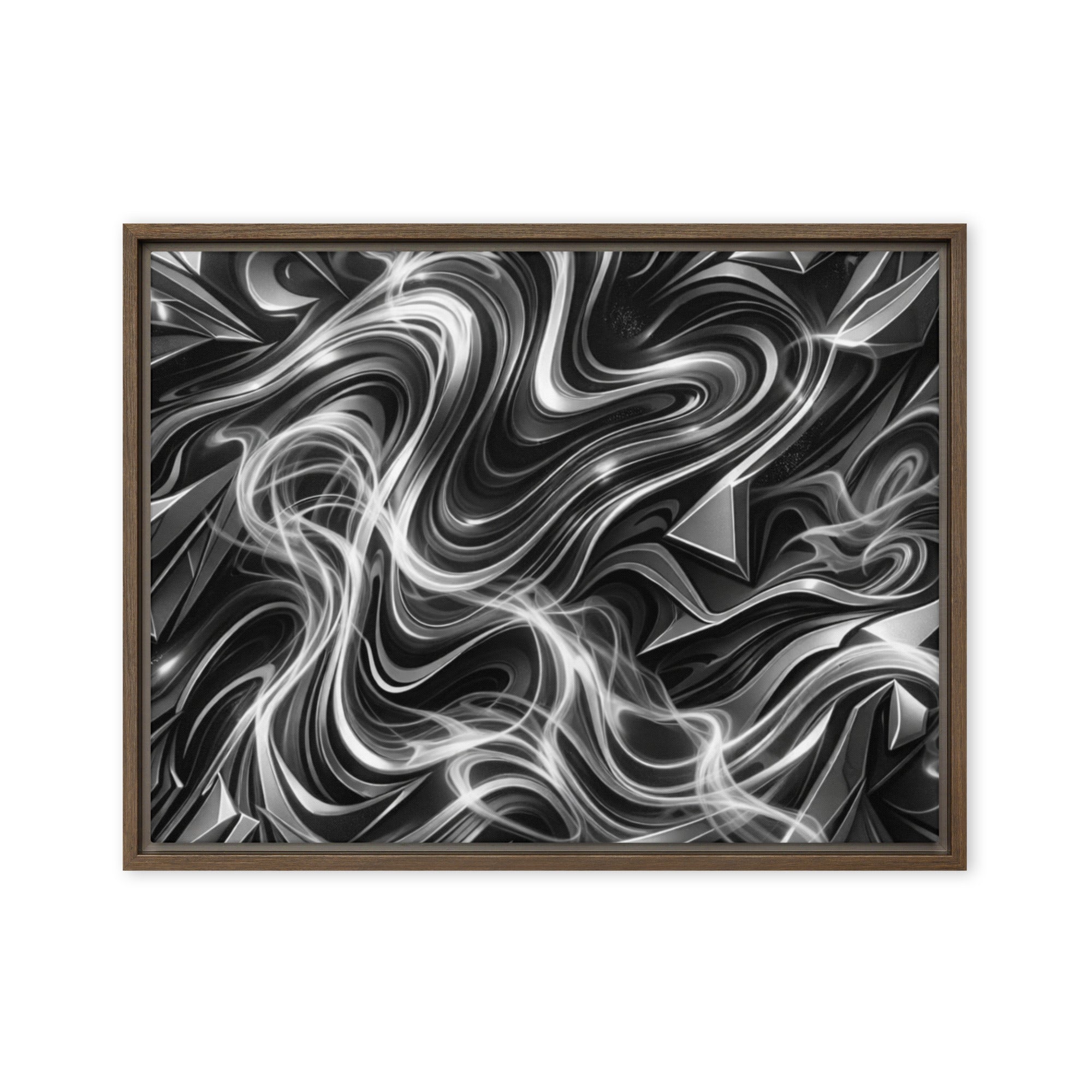 Edge framed canvas print image for product listing in white frame, 8 x 10 inch universal size