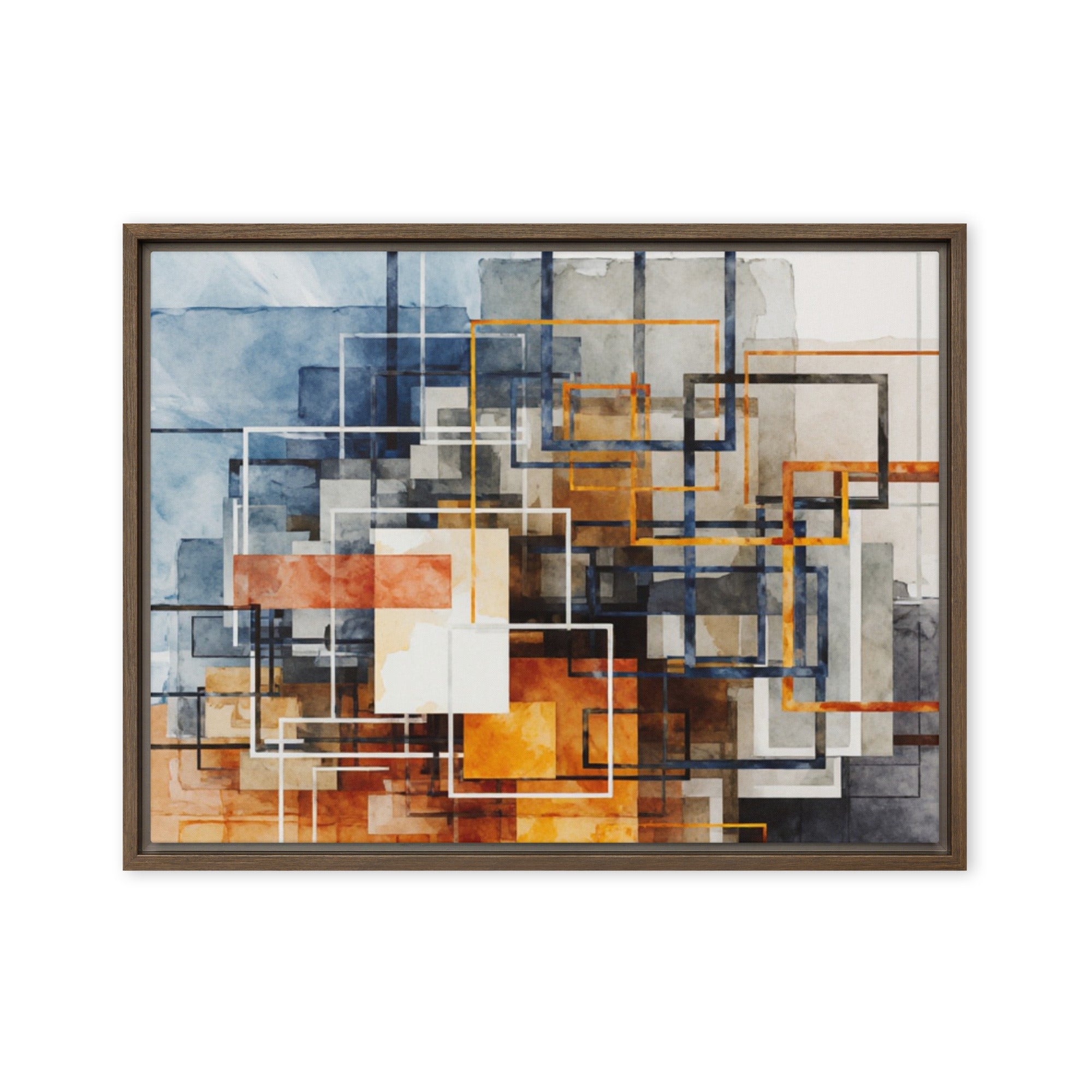Stratum framed canvas print image for product listing in white frame, 8 x 10 inch universal size
