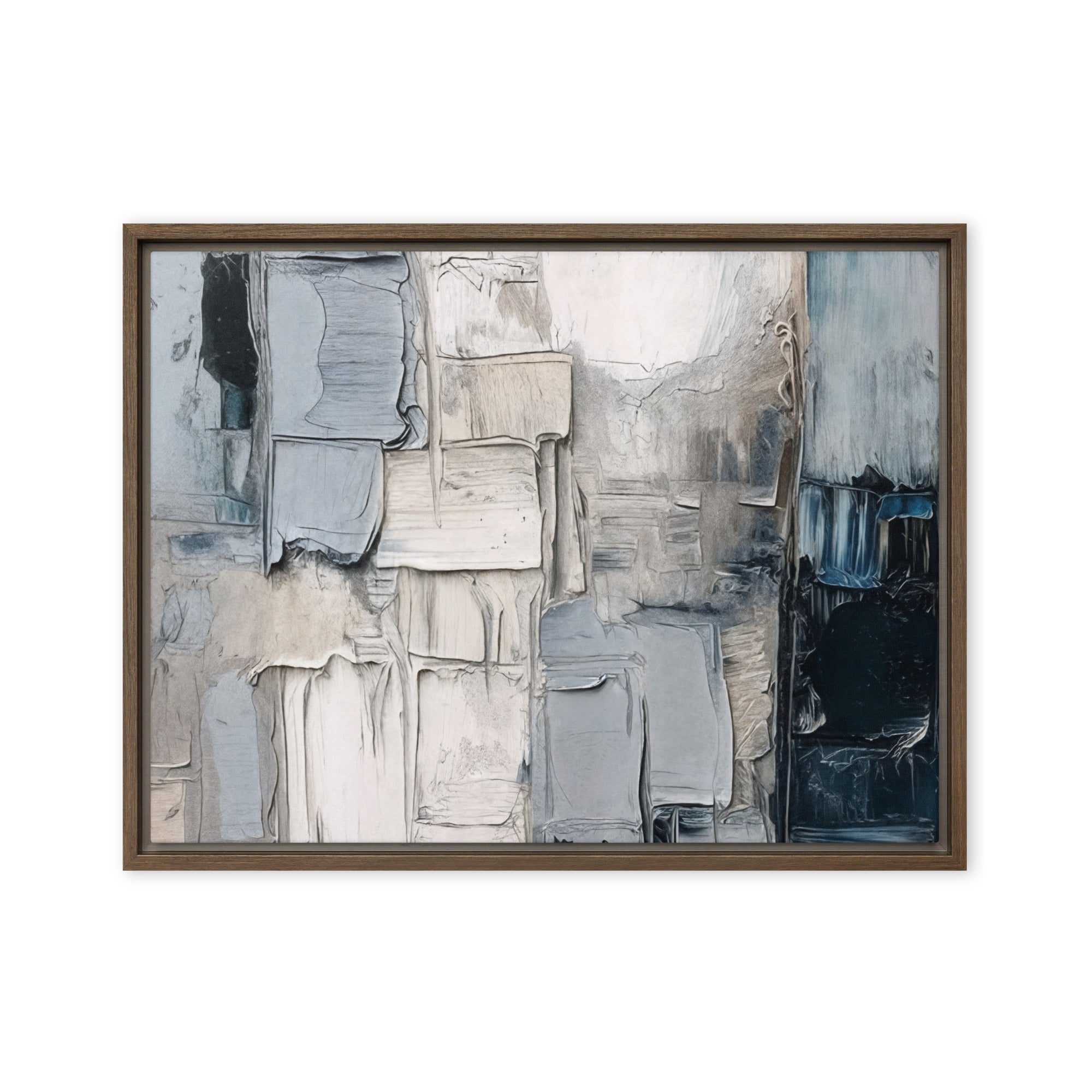 Haze framed canvas print image for product listing in white frame, 8 x 10 inch universal size