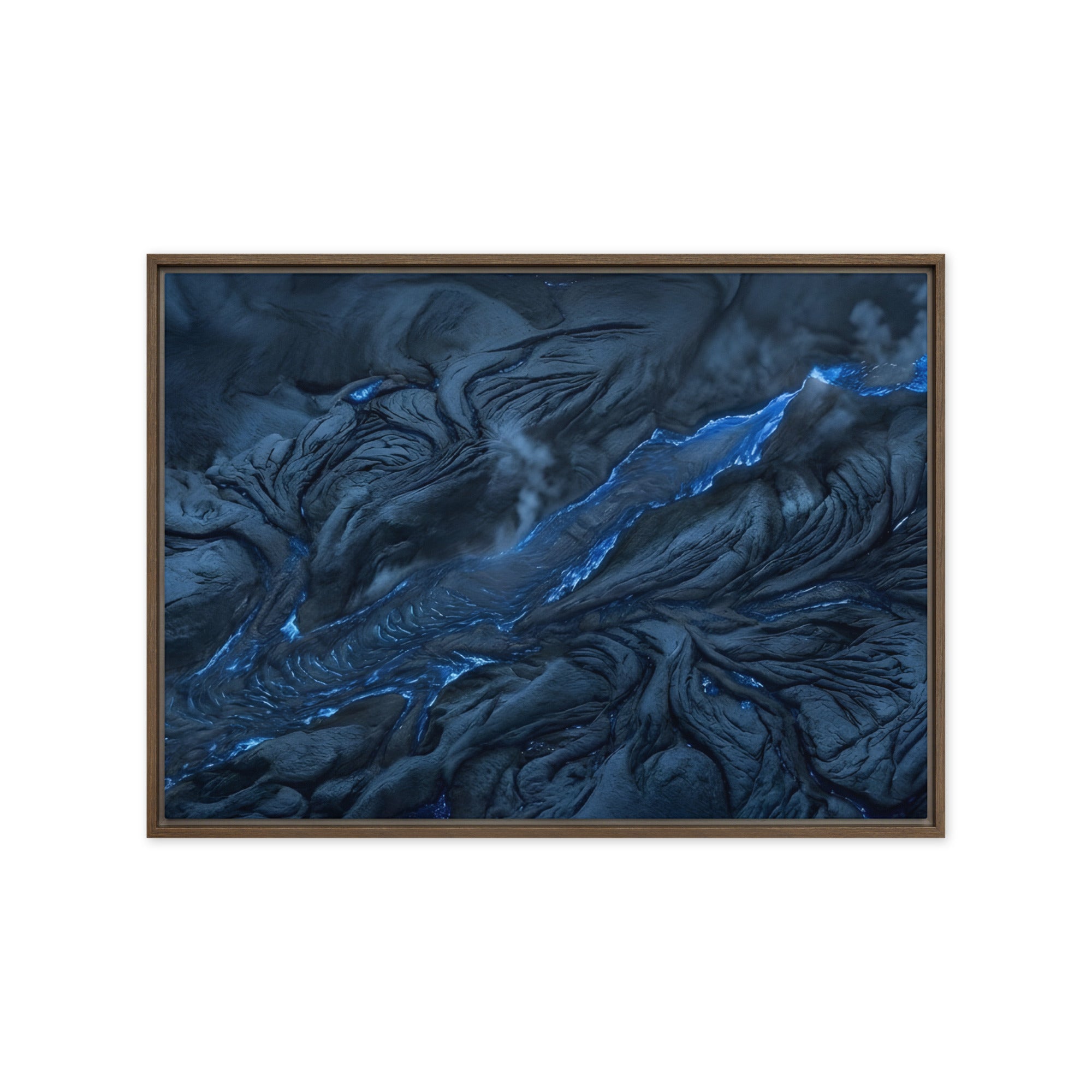 Vent framed canvas print product image in white frame, 12 x 12 inch universal size