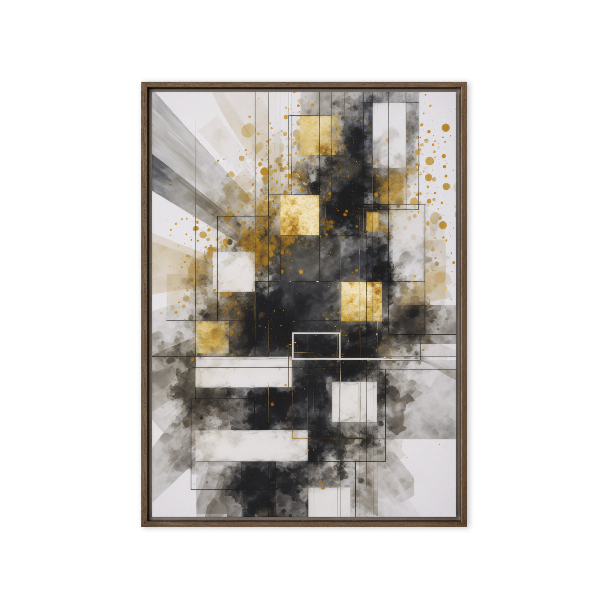 Oriana framed canvas print wall display image in white frame, 9 x 12 inch universal size