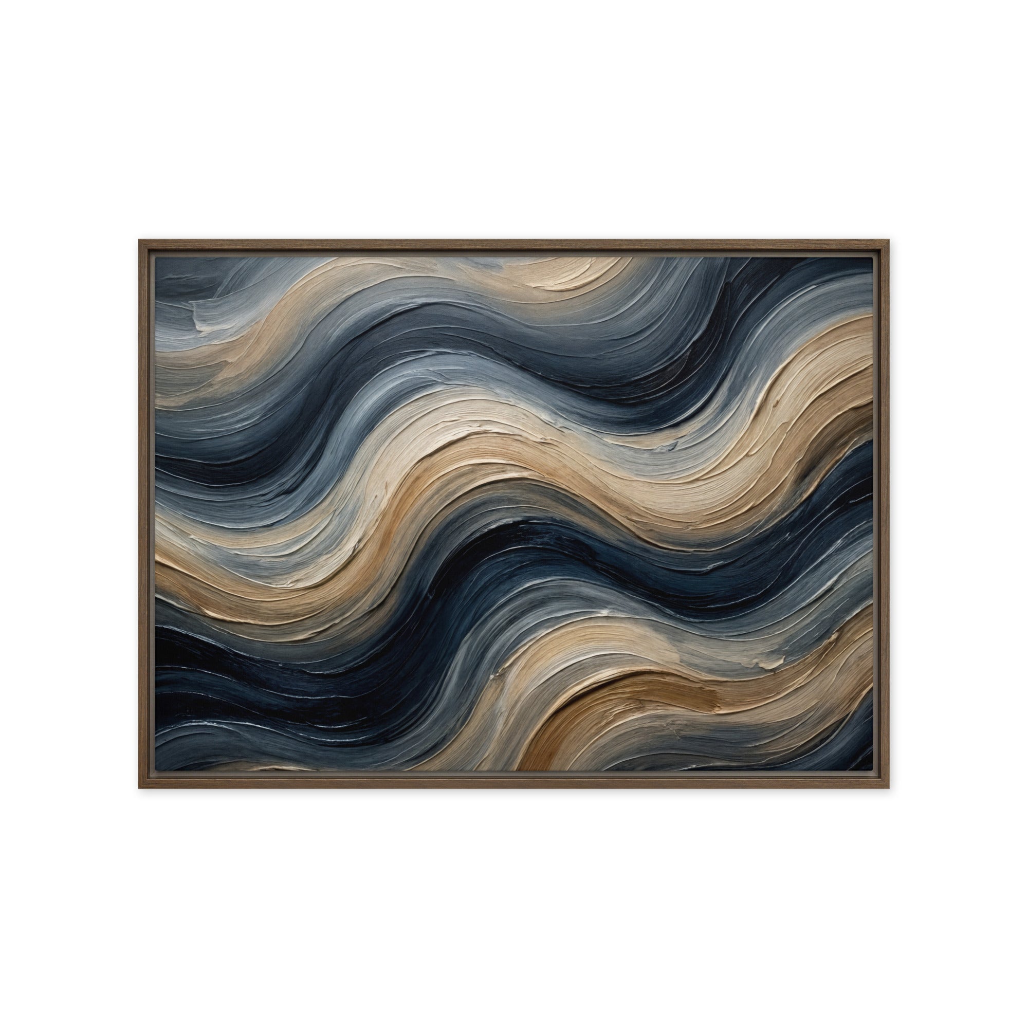 Conform framed canvas print, front view in white frame, 11 x 14 inch universal size