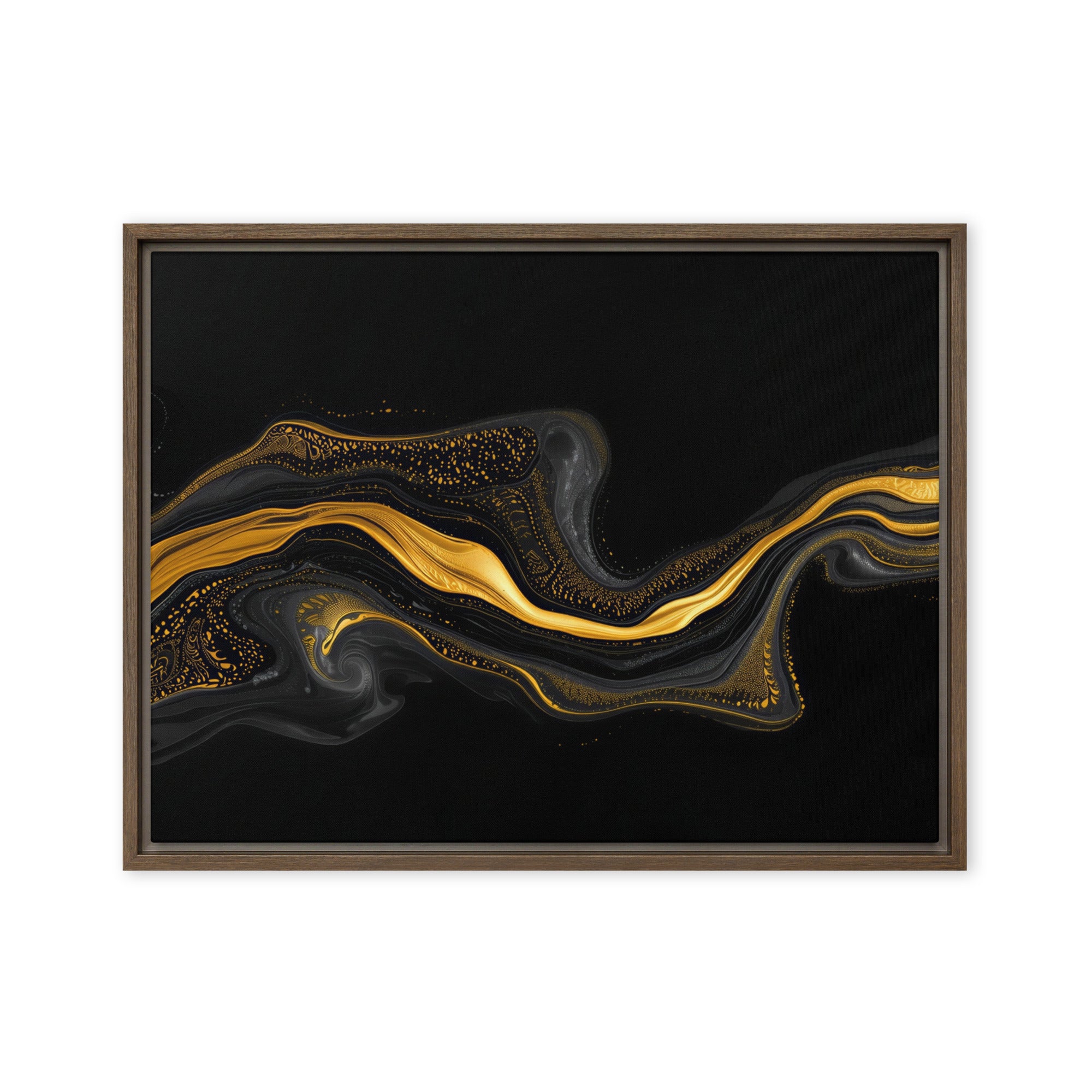 Filon framed canvas print product mockup in white frame, 18 x 24 inch large size
