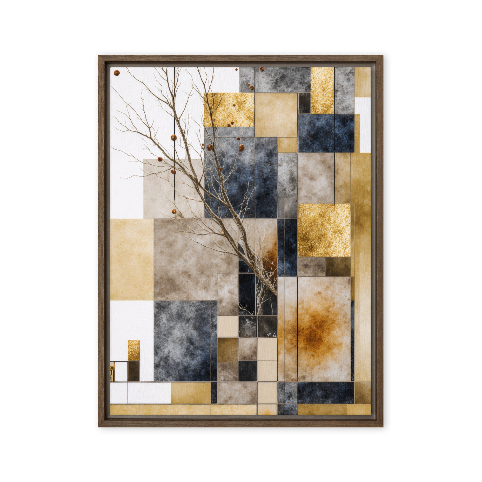 Scorie framed canvas print wall display image in white frame, 20 x 28 inch large size