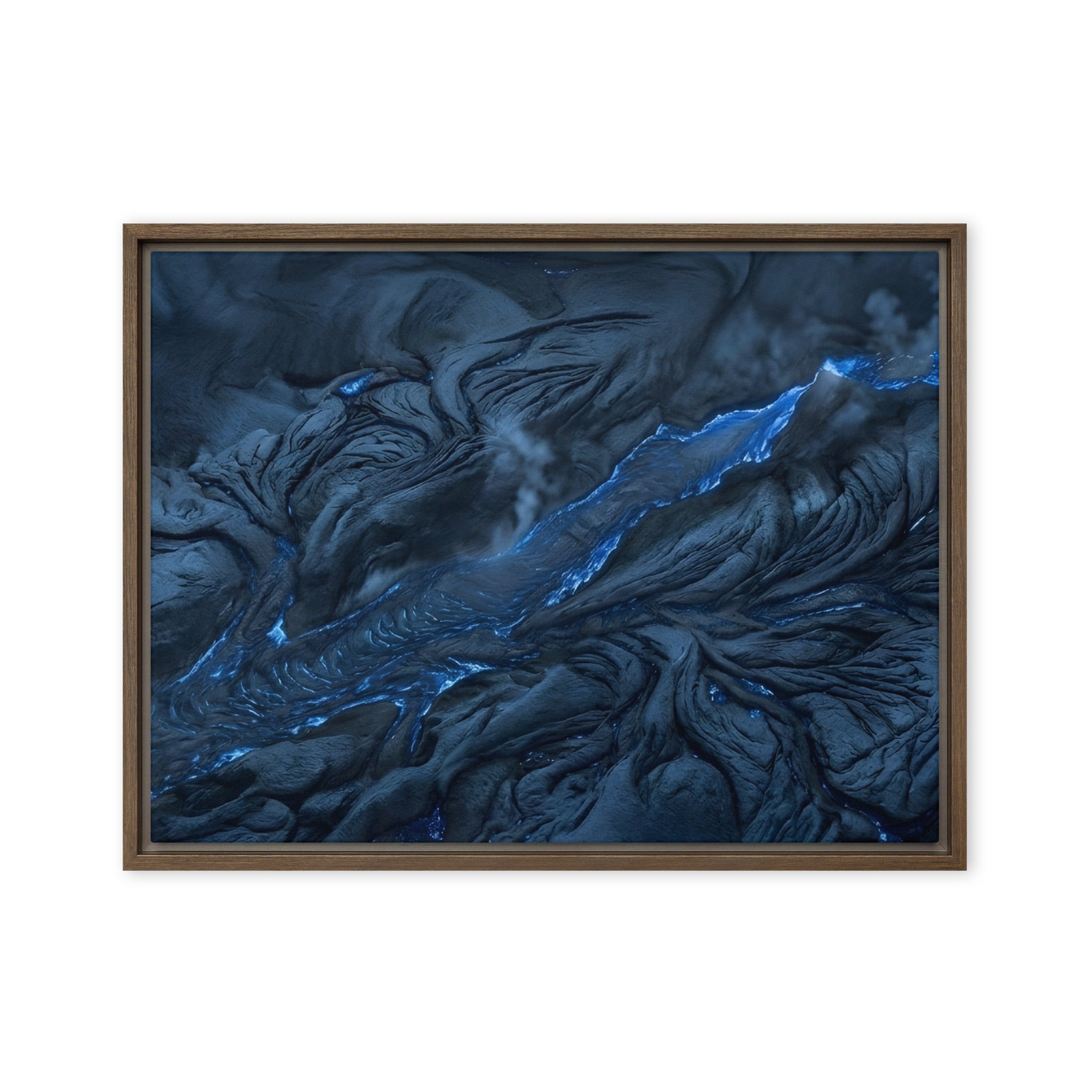 Vent framed canvas print product view in white frame, 20 x 28 inch large size