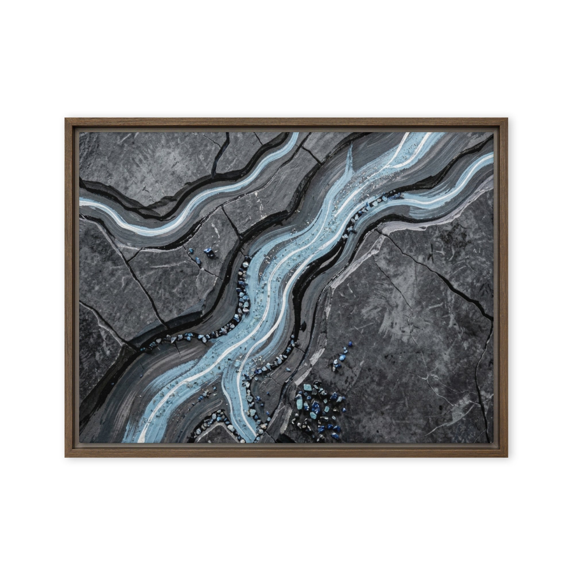 Viscosity framed canvas print image for product listing in white frame, 20 x 30 inch large size