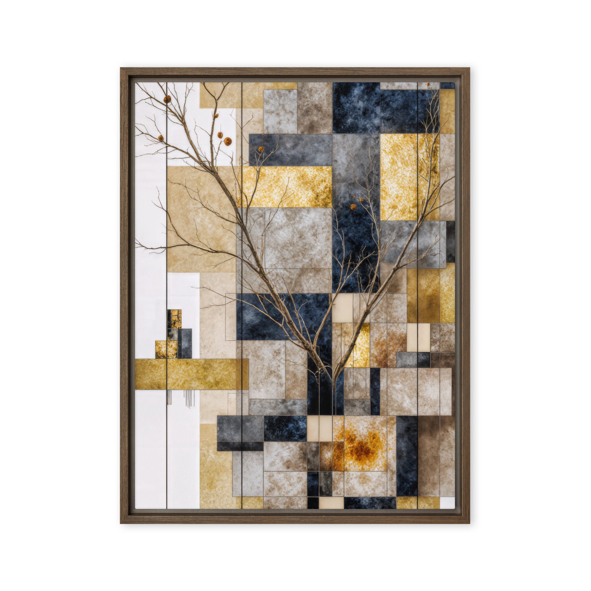 Aurelius framed canvas print product image in white frame, 18 x 24 inch large size