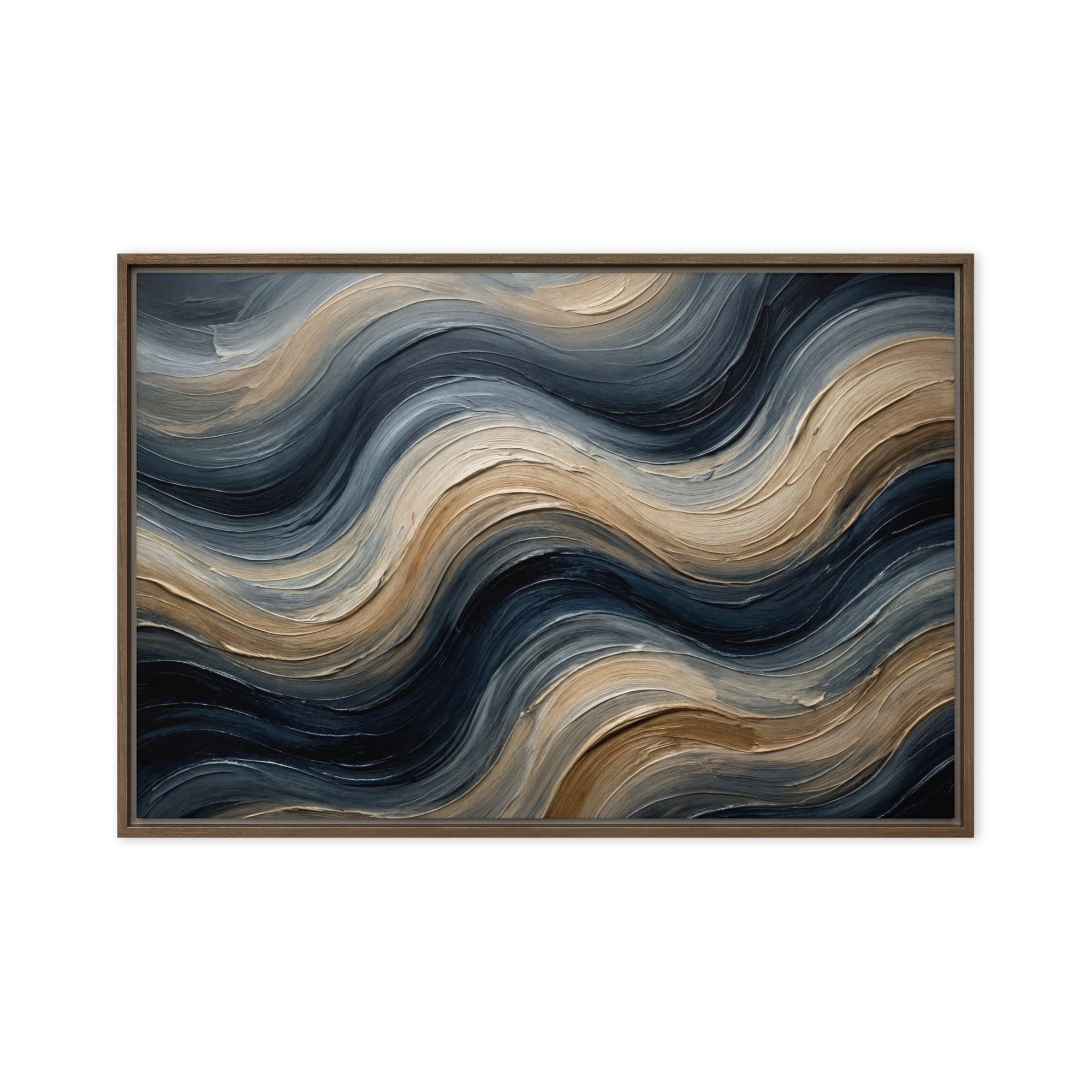 Conform framed canvas print with product details shown in white frame, 24 x 32 inch large size