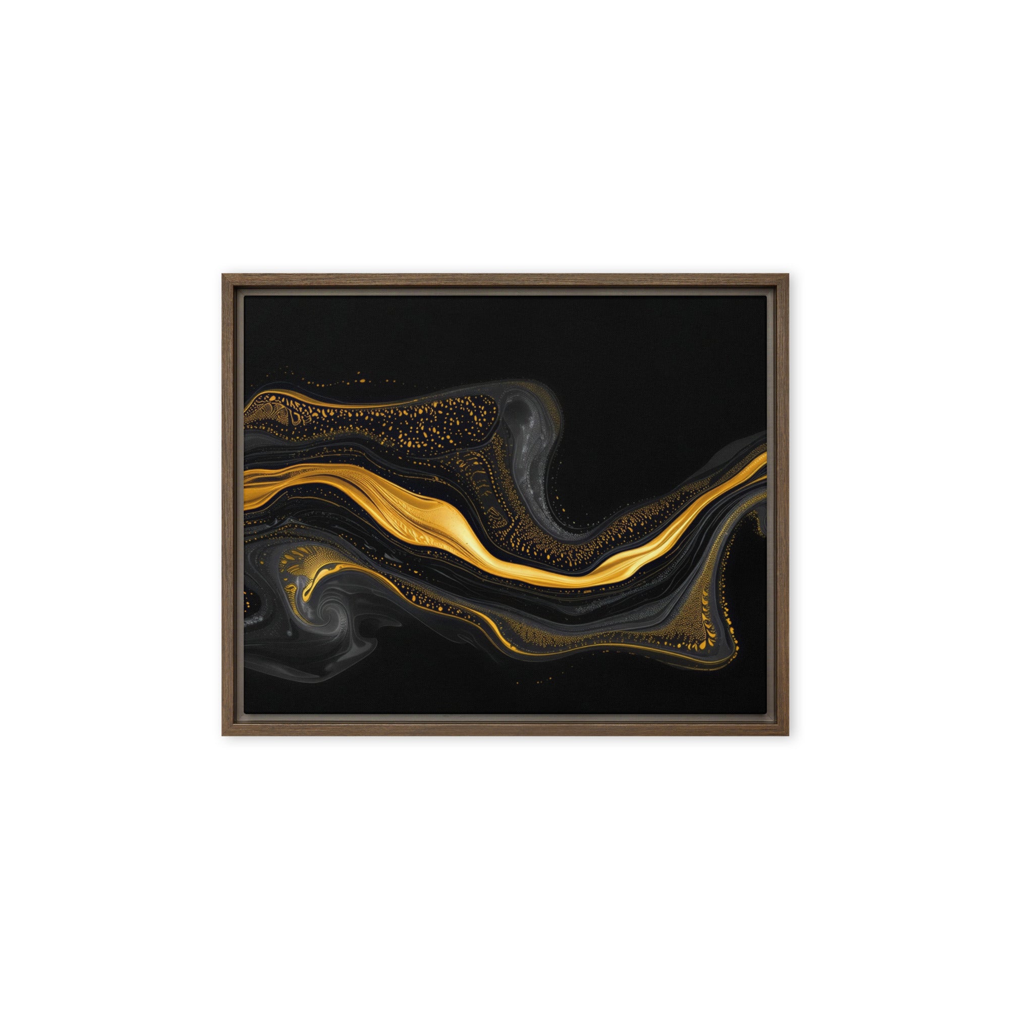 Filon wall art product image as a framed canvas print in black frame, 9 x 12 inch universal size