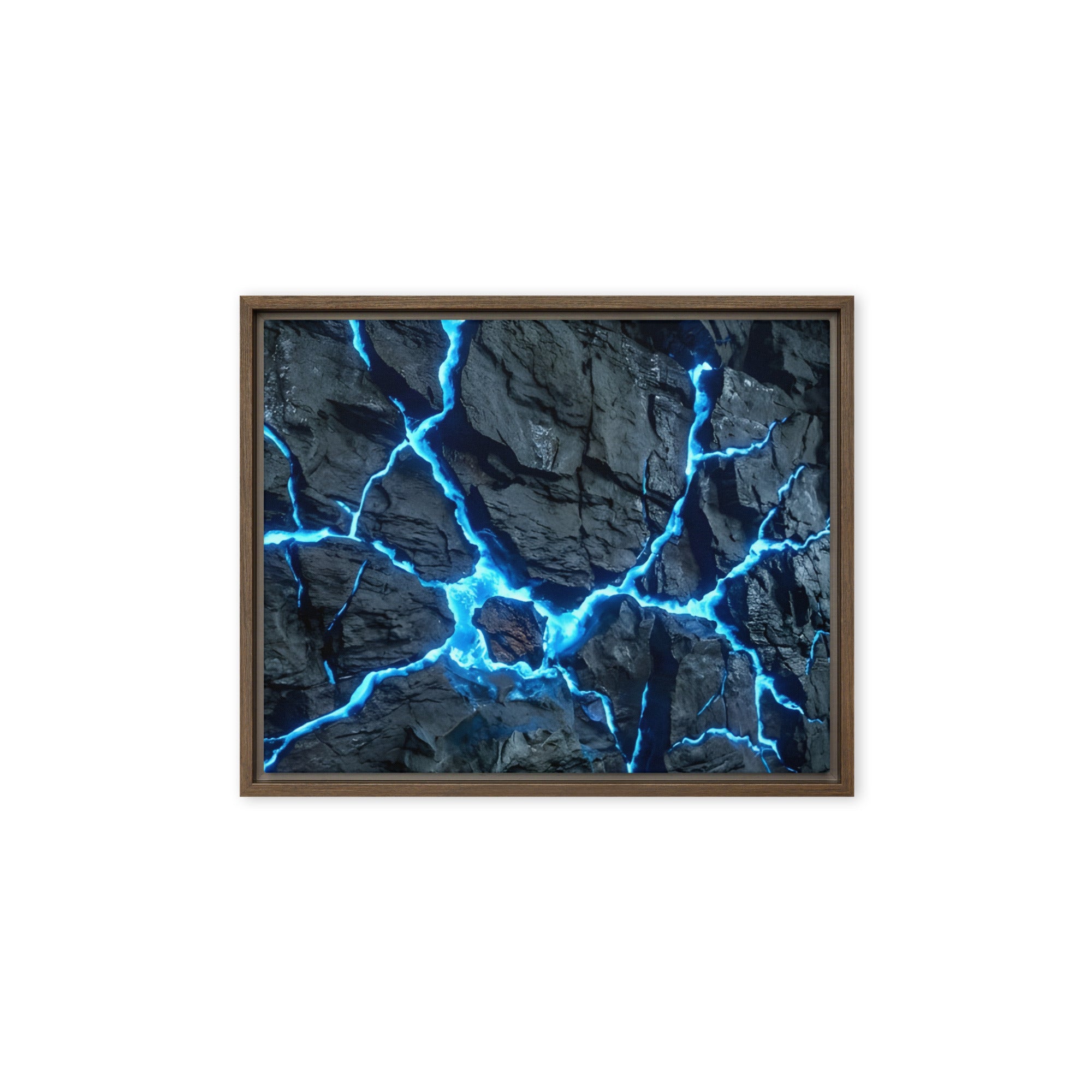 Vesicle framed canvas print wall display image in black frame, 12 x 12 inch universal size