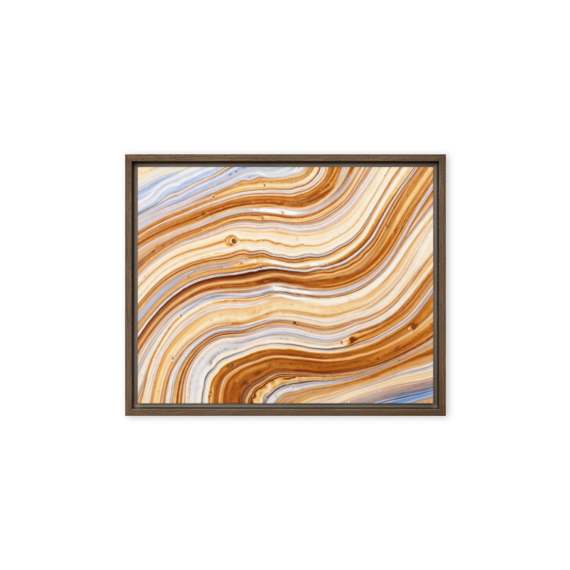 Dune framed canvas print front-facing product image in black frame, 11 x 14 inch universal size