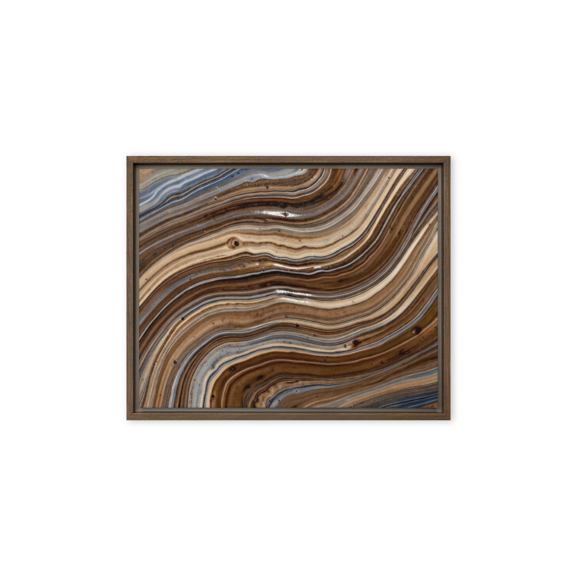 Dunes framed canvas print front-facing product image in black frame, 11 x 14 inch universal size