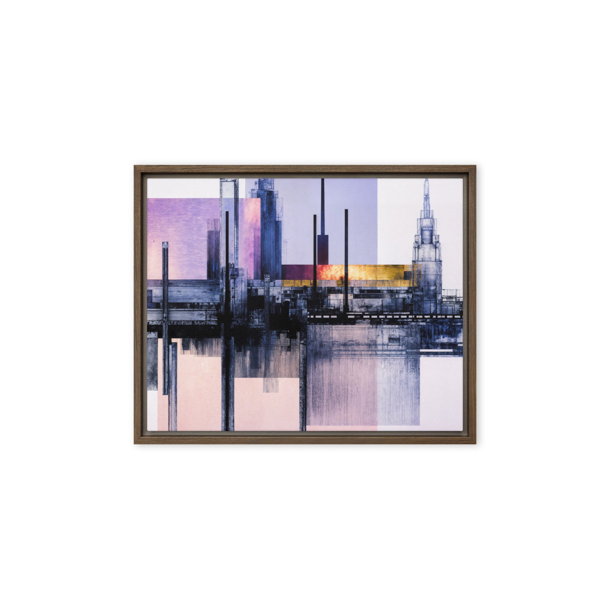 Escapes wall art product image as a framed canvas print in black frame, 9 x 12 inch universal size