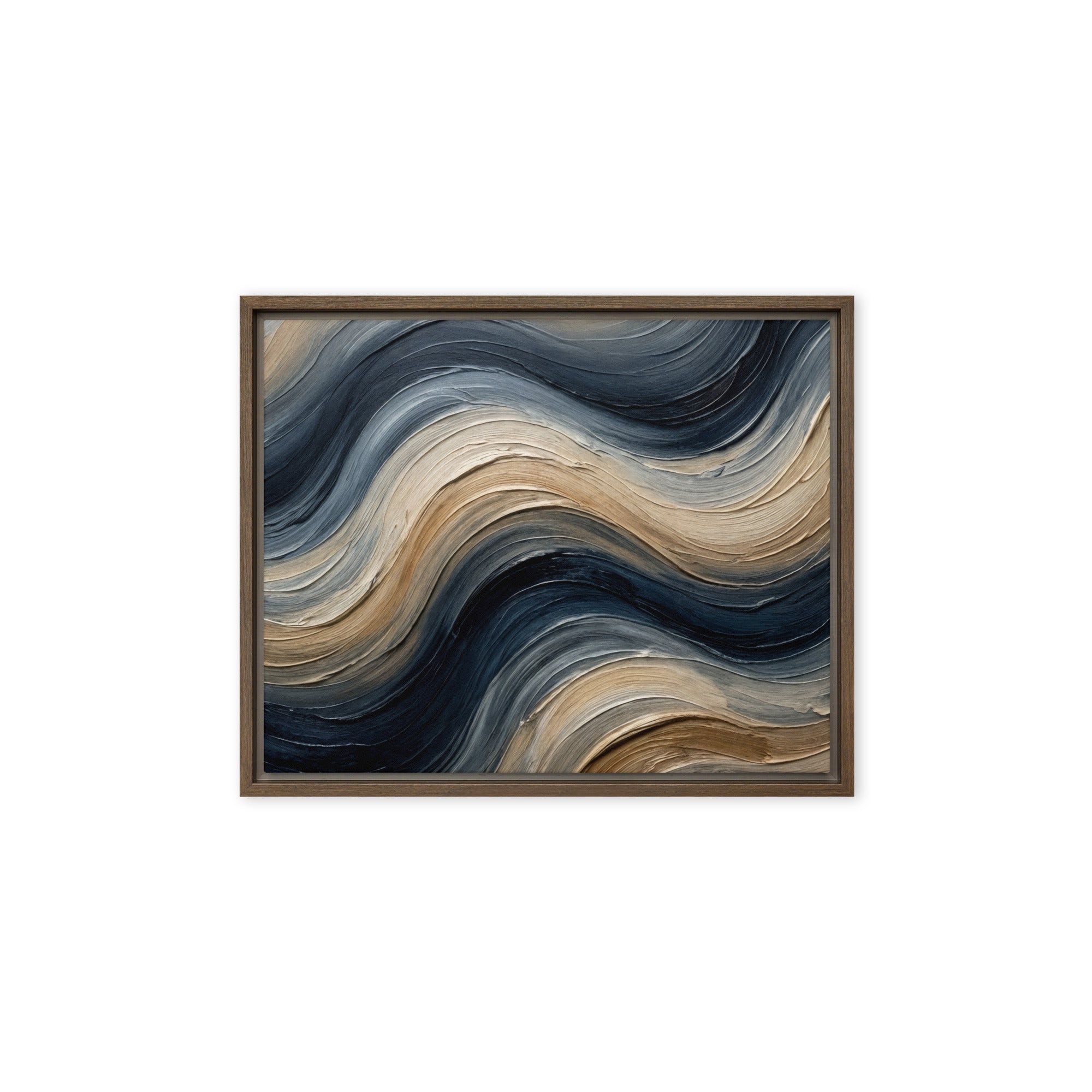 Conform framed canvas print front-facing product image in black frame, 11 x 14 inch universal size