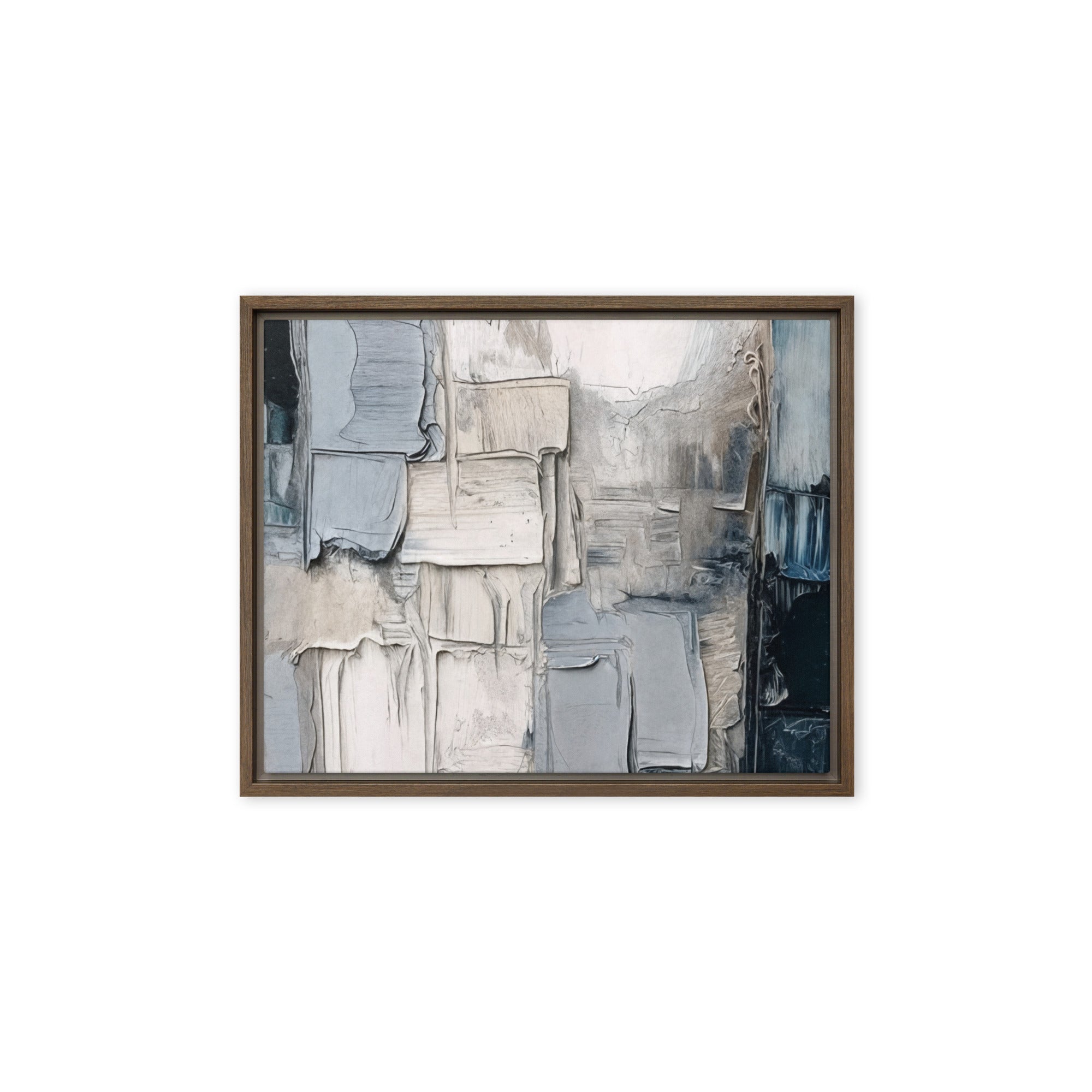 Haze framed canvas print front-facing product image in black frame, 11 x 14 inch universal size