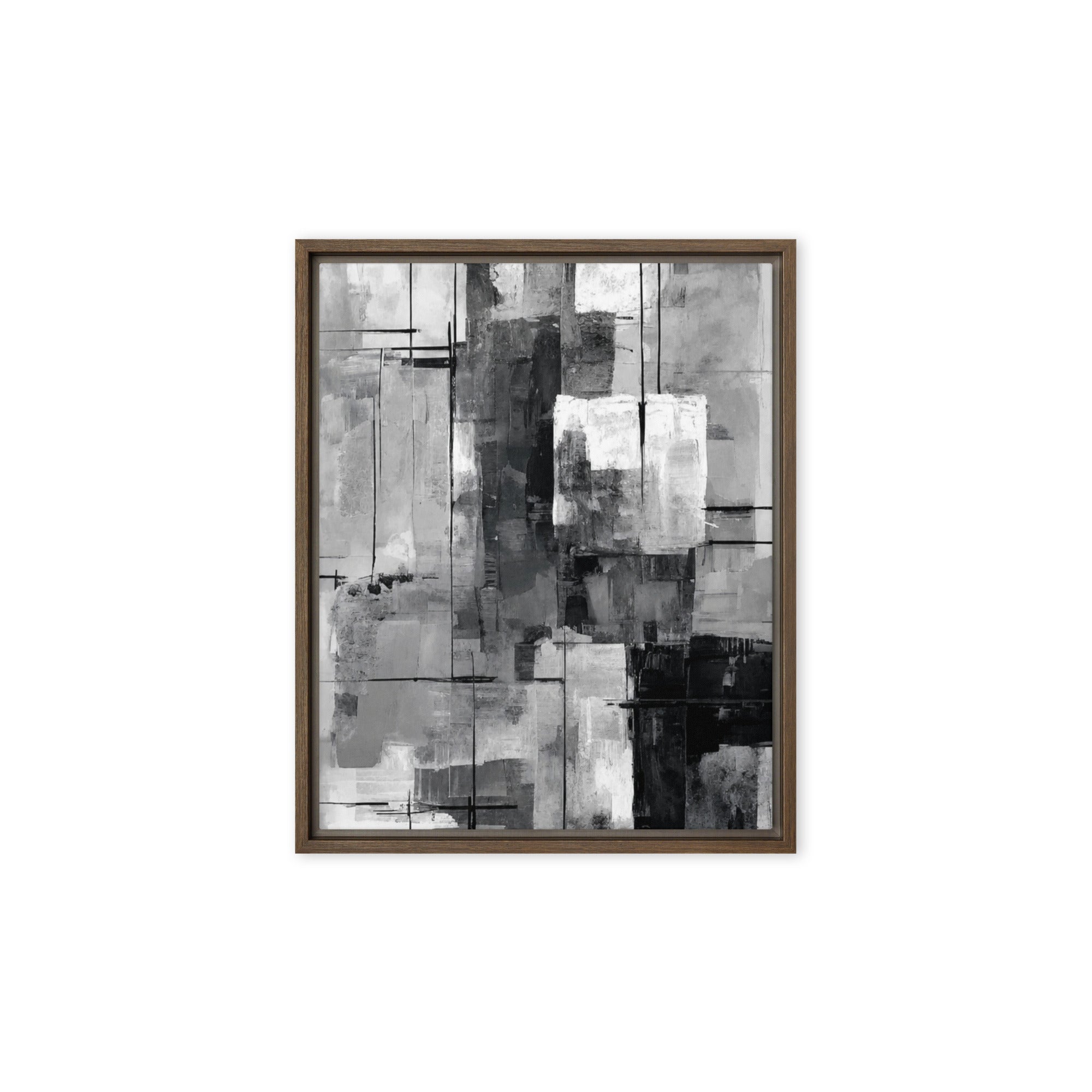 Align framed canvas print front-facing product image in black frame, 11 x 14 inch universal size