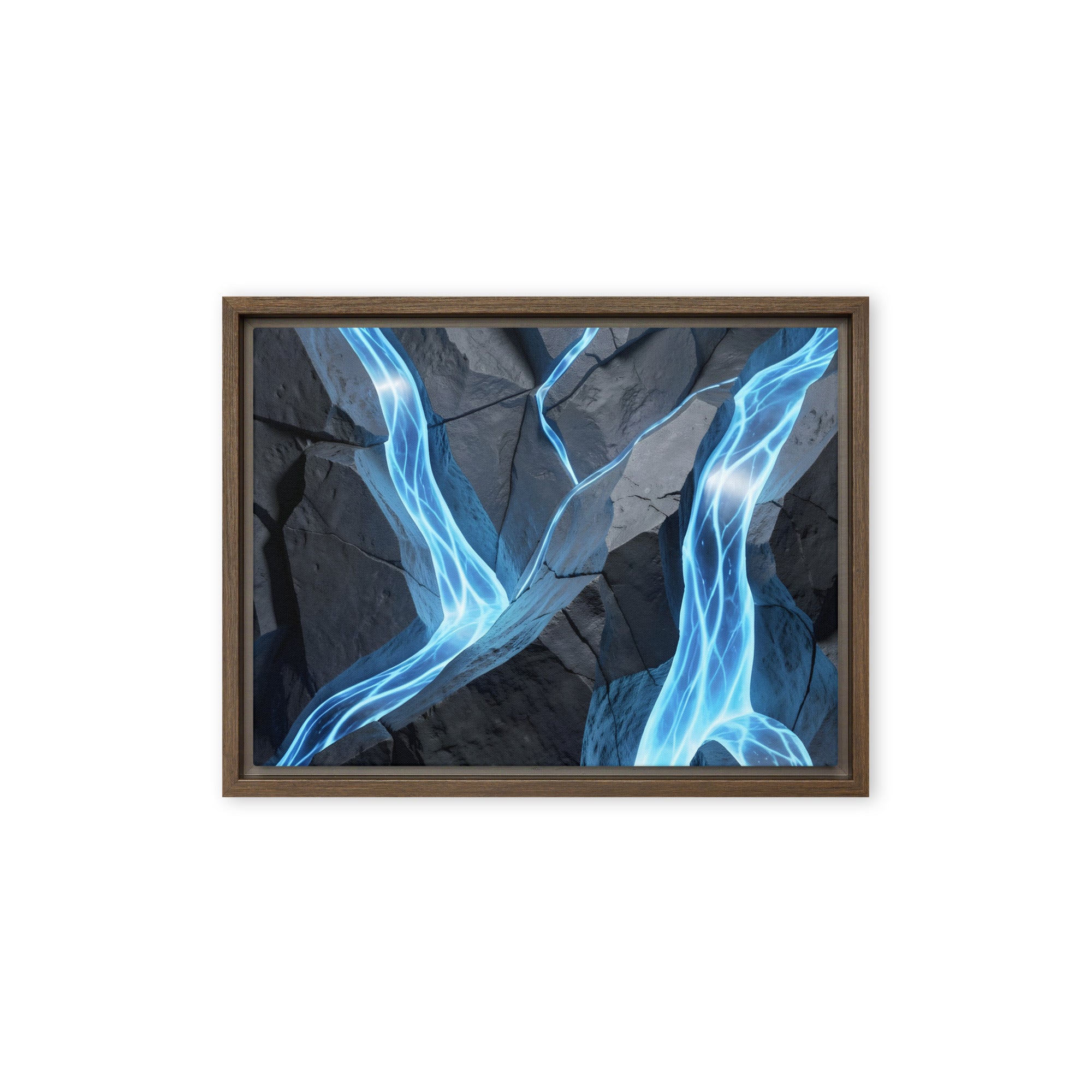 Tephra framed canvas print image for product listing in black frame, 16 x 16 inch universal size