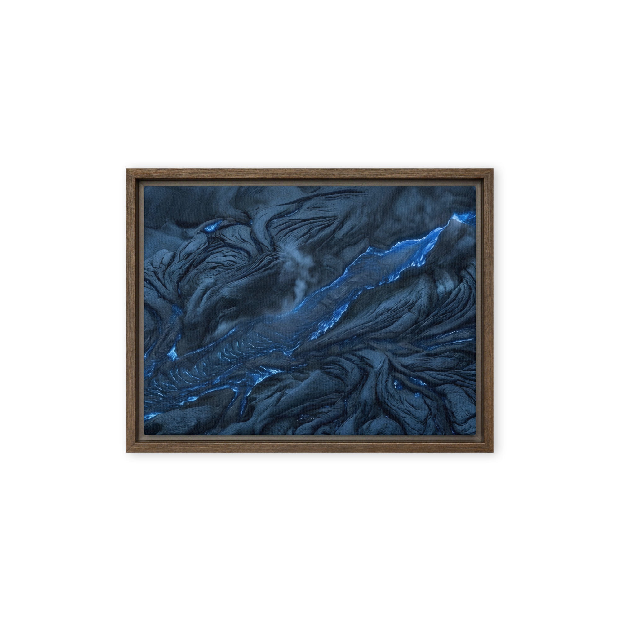 Vent framed canvas print image for product listing in black frame, 16 x 16 inch universal size