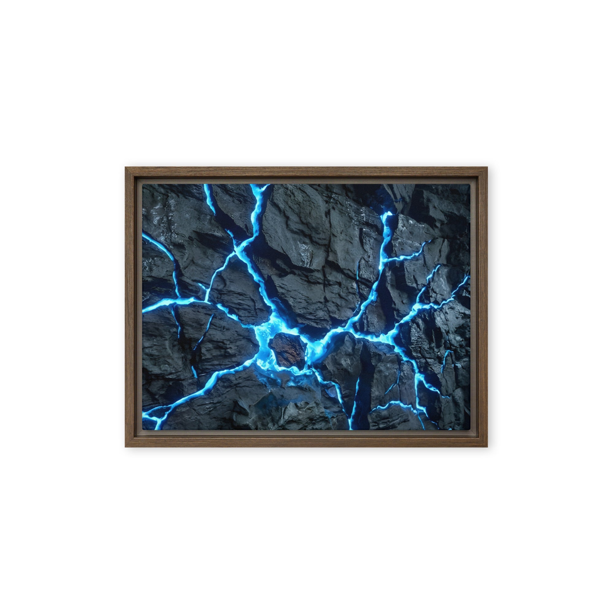 Vesicle framed canvas print image for product listing in black frame, 16 x 16 inch universal size