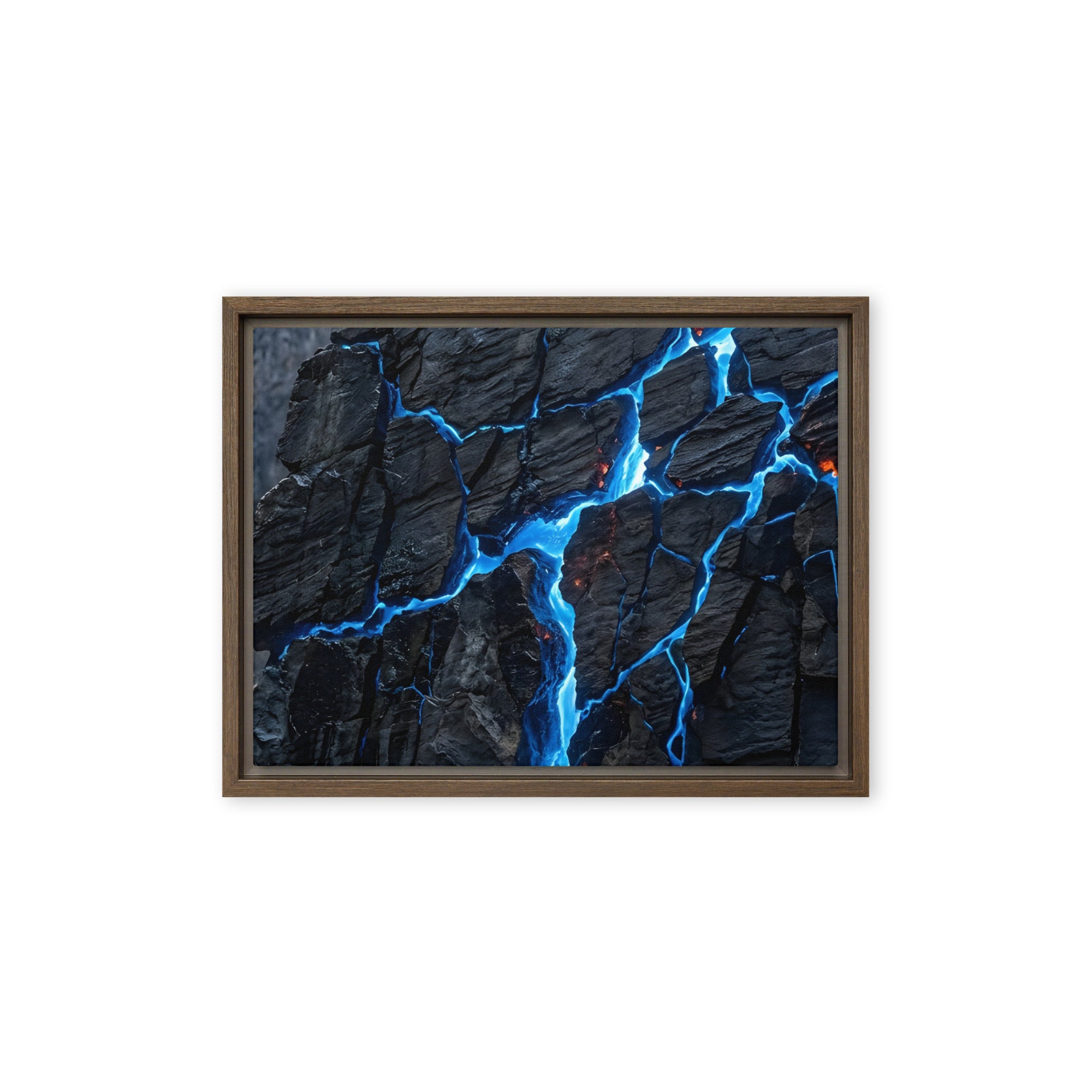 Xenolith framed canvas print image for product listing in black frame, 16 x 16 inch universal size