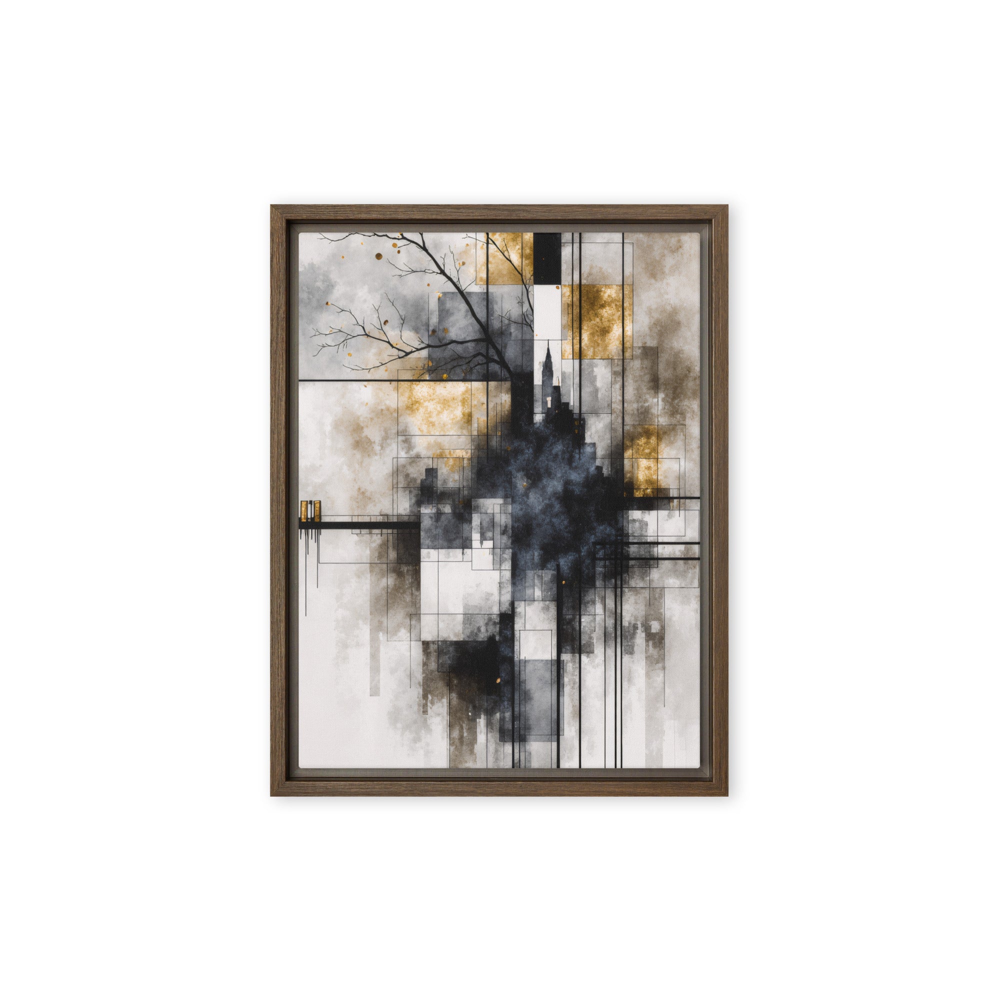 Alchemy framed canvas print image for product listing in black frame, 16 x 16 inch universal size