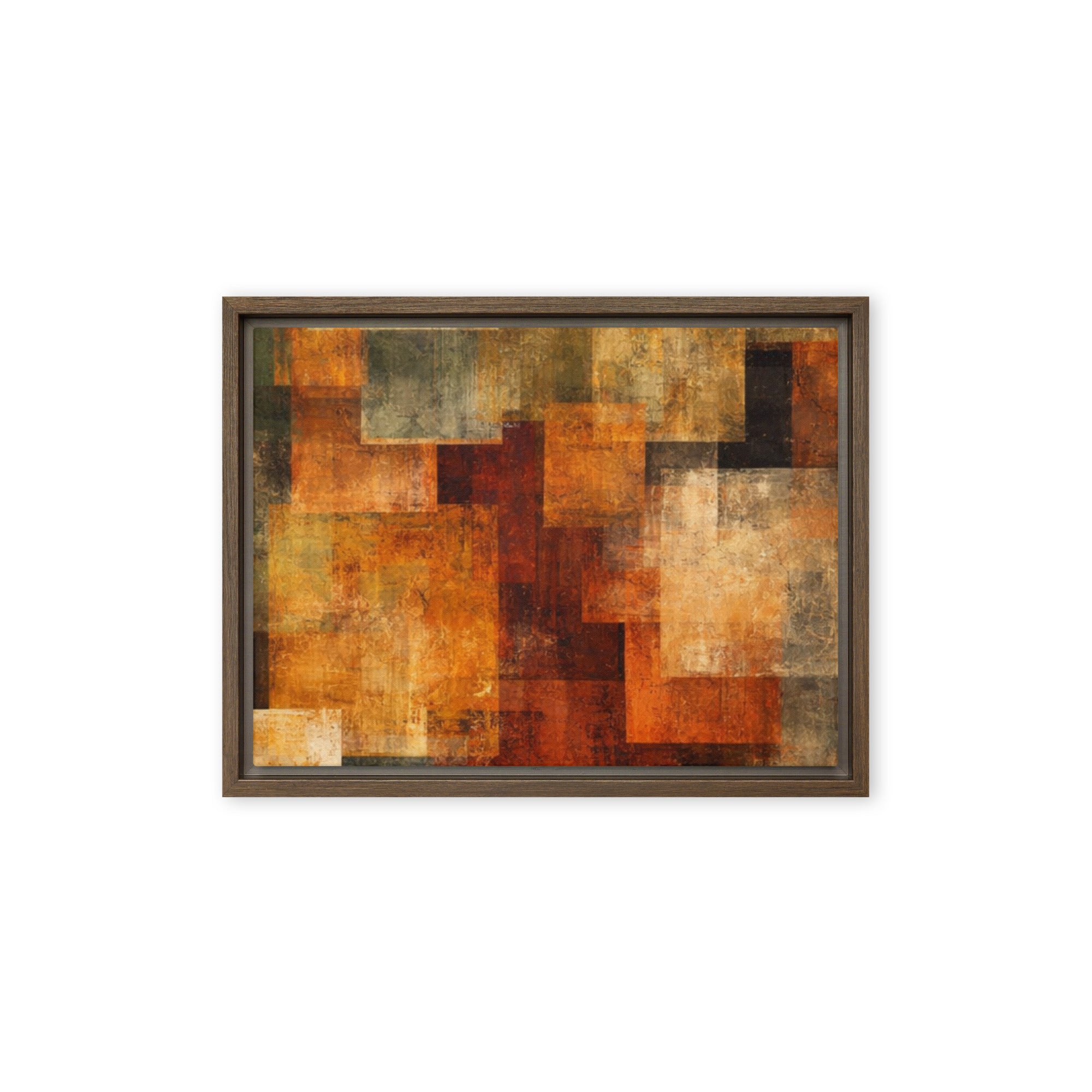 Harvest framed canvas print product view in black frame, 12 x 18 inch universal size