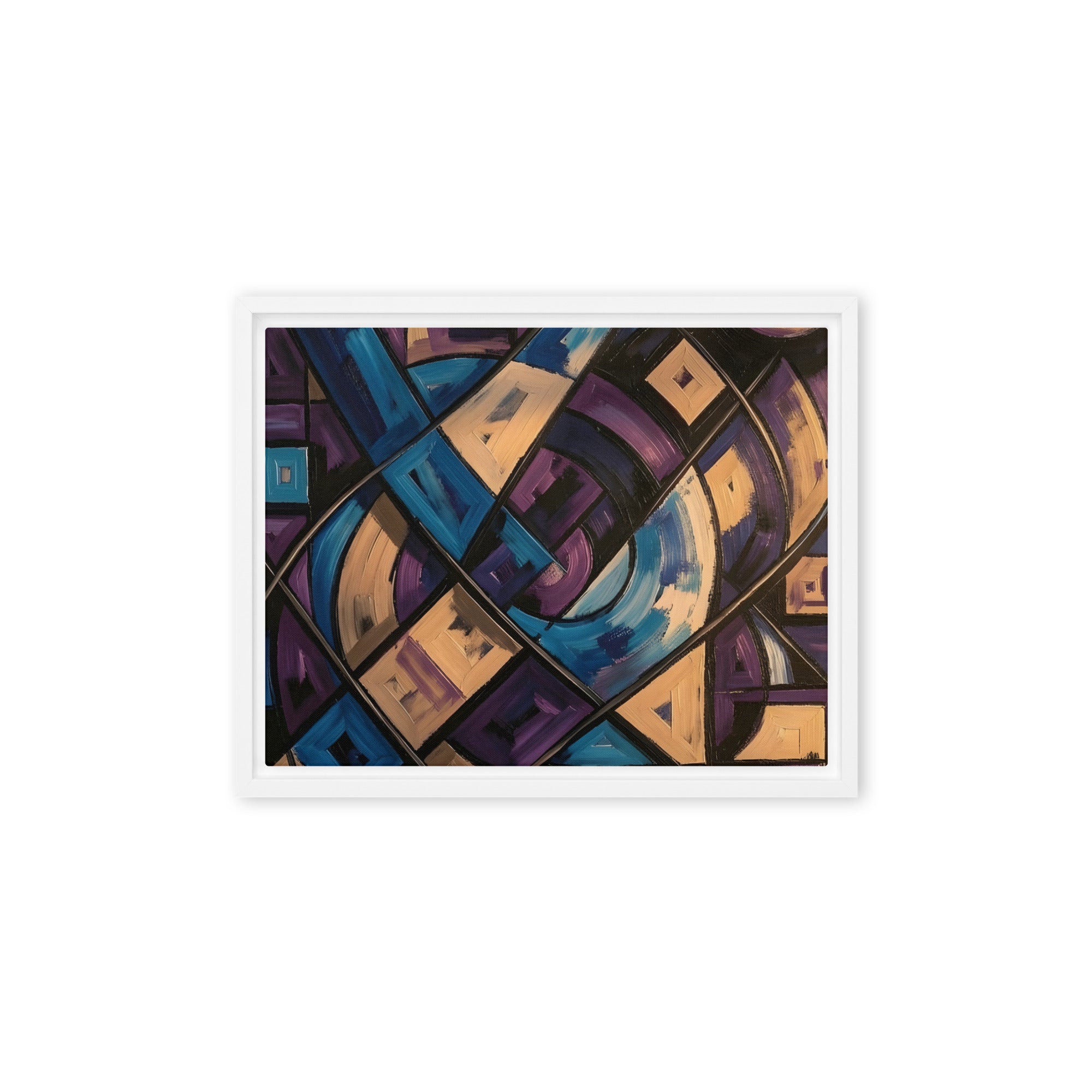 Relic framed canvas print front-facing product image in black frame, 12 x 16 inch universal size