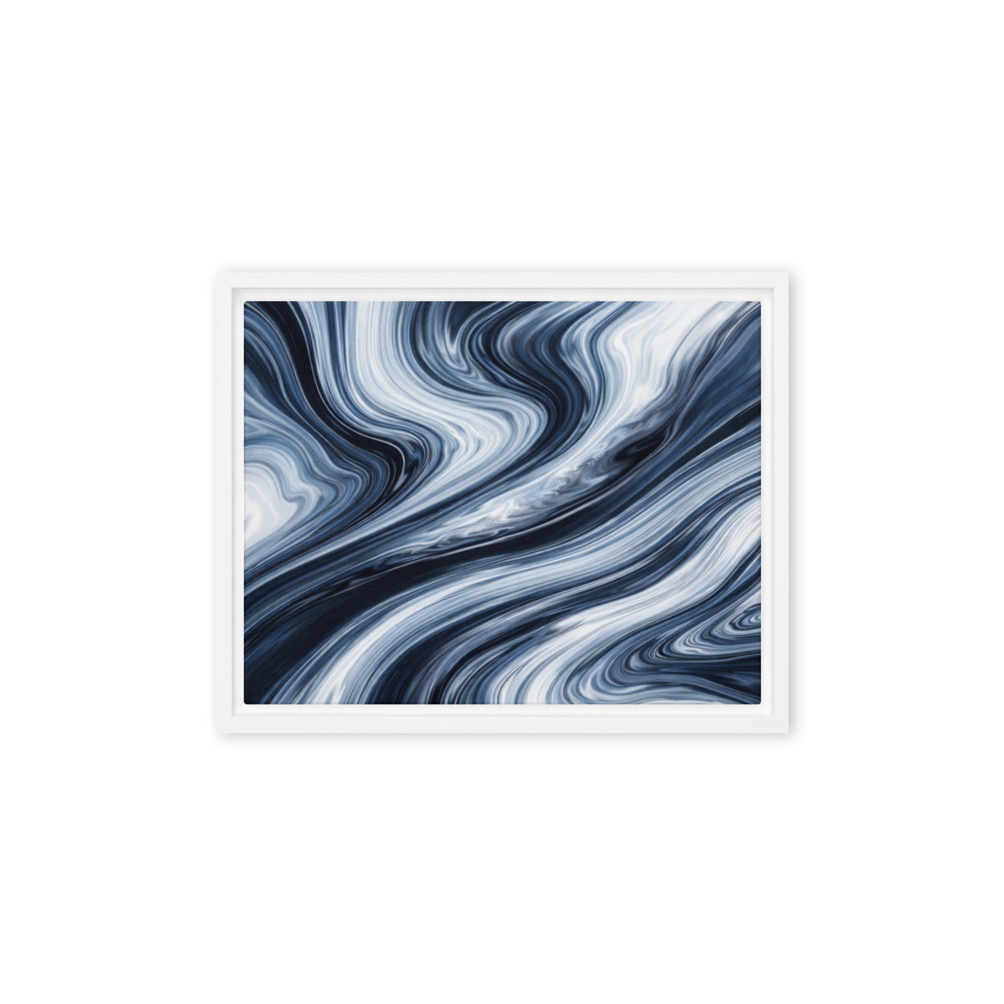 Vision framed canvas print wall display image in black frame, 16 x 16 inch universal size