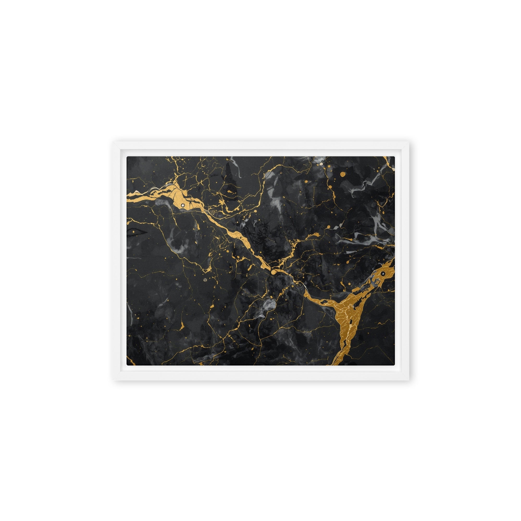 Midas framed canvas print product image in black frame, 20 x 28 inch large size