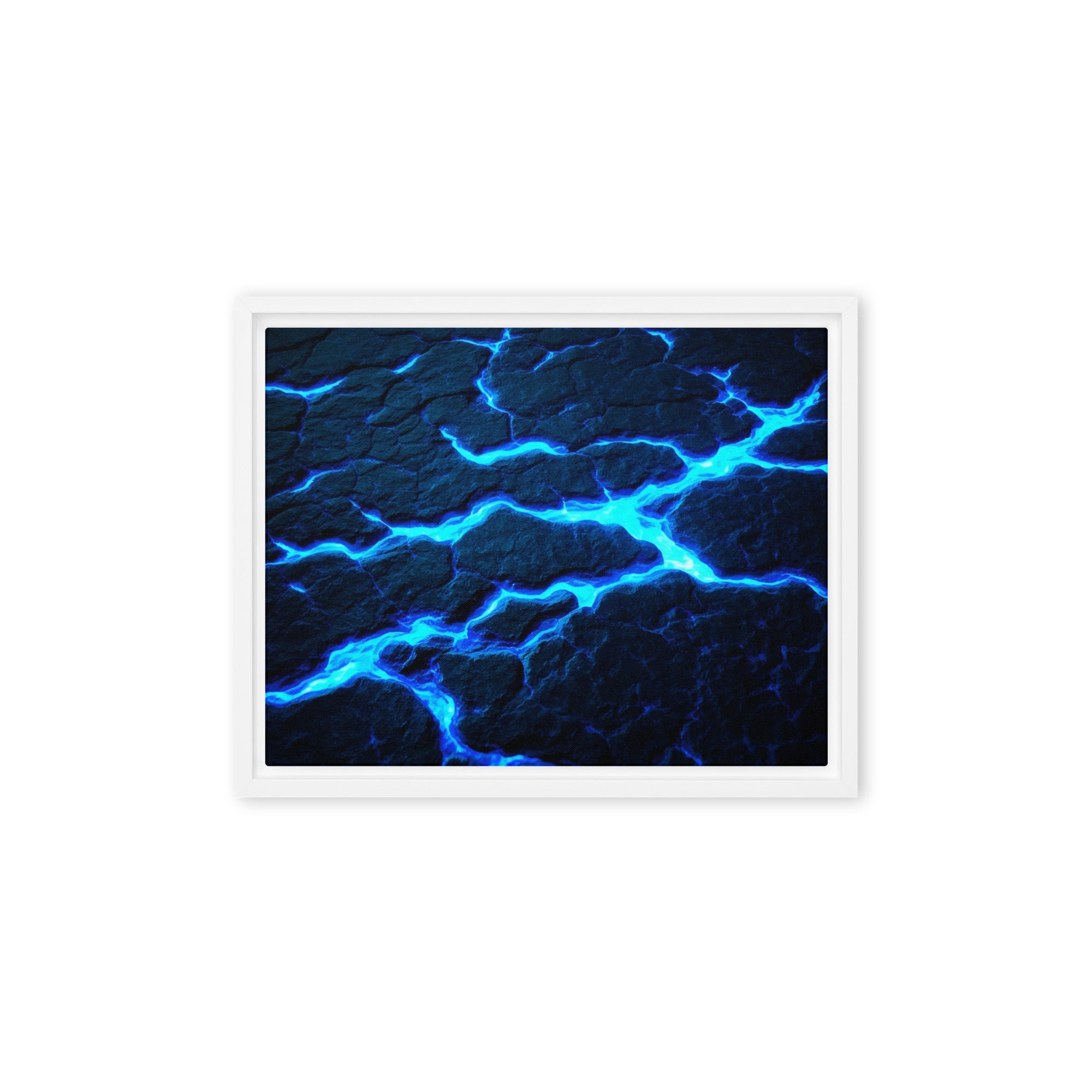 Dacite framed canvas print product image in black frame, 20 x 28 inch large size