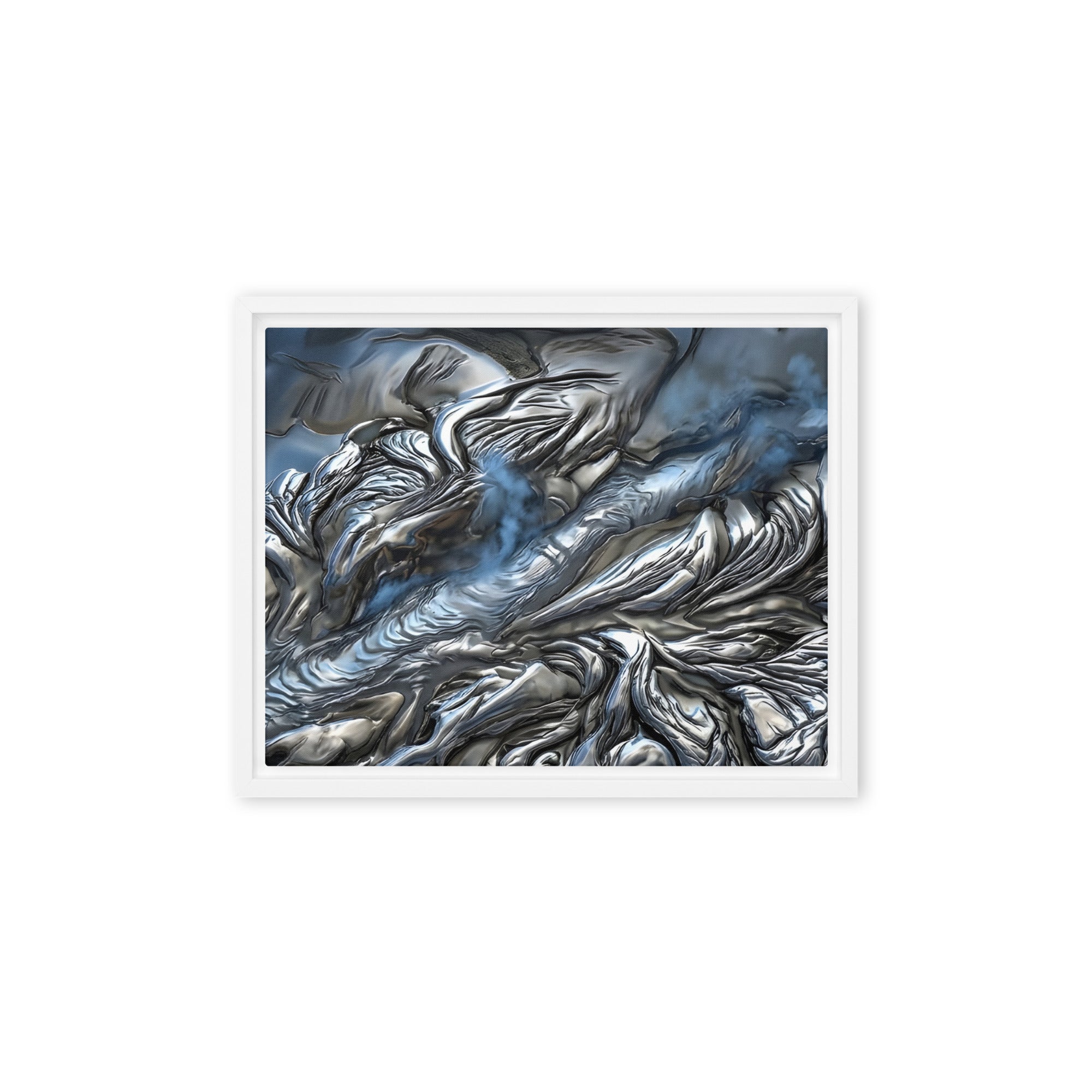 Andesite framed canvas print product image in black frame, 20 x 28 inch large size