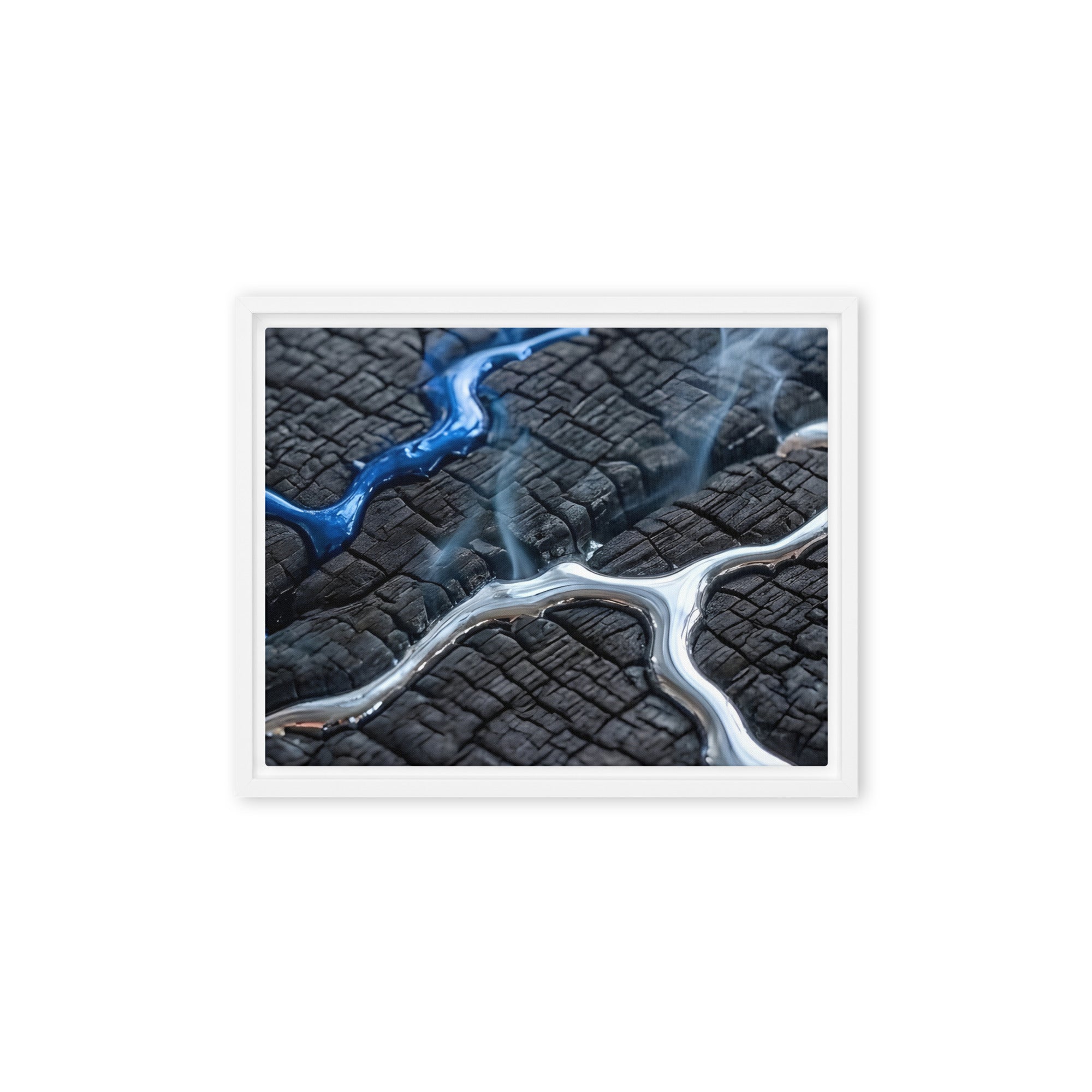Rhyolite framed canvas print product image in black frame, 20 x 28 inch large size