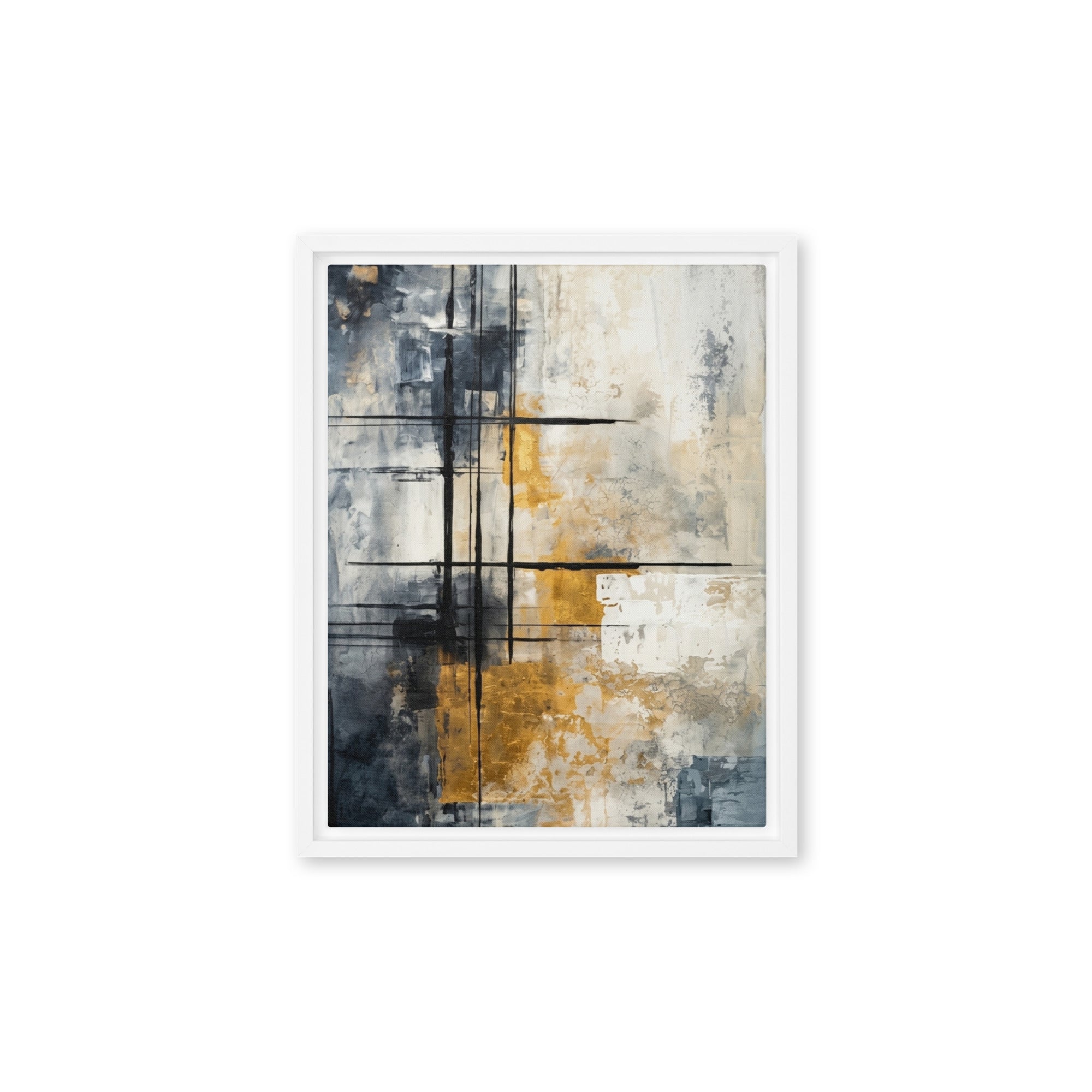 Elitist framed canvas print product image in black frame, 20 x 28 inch large size
