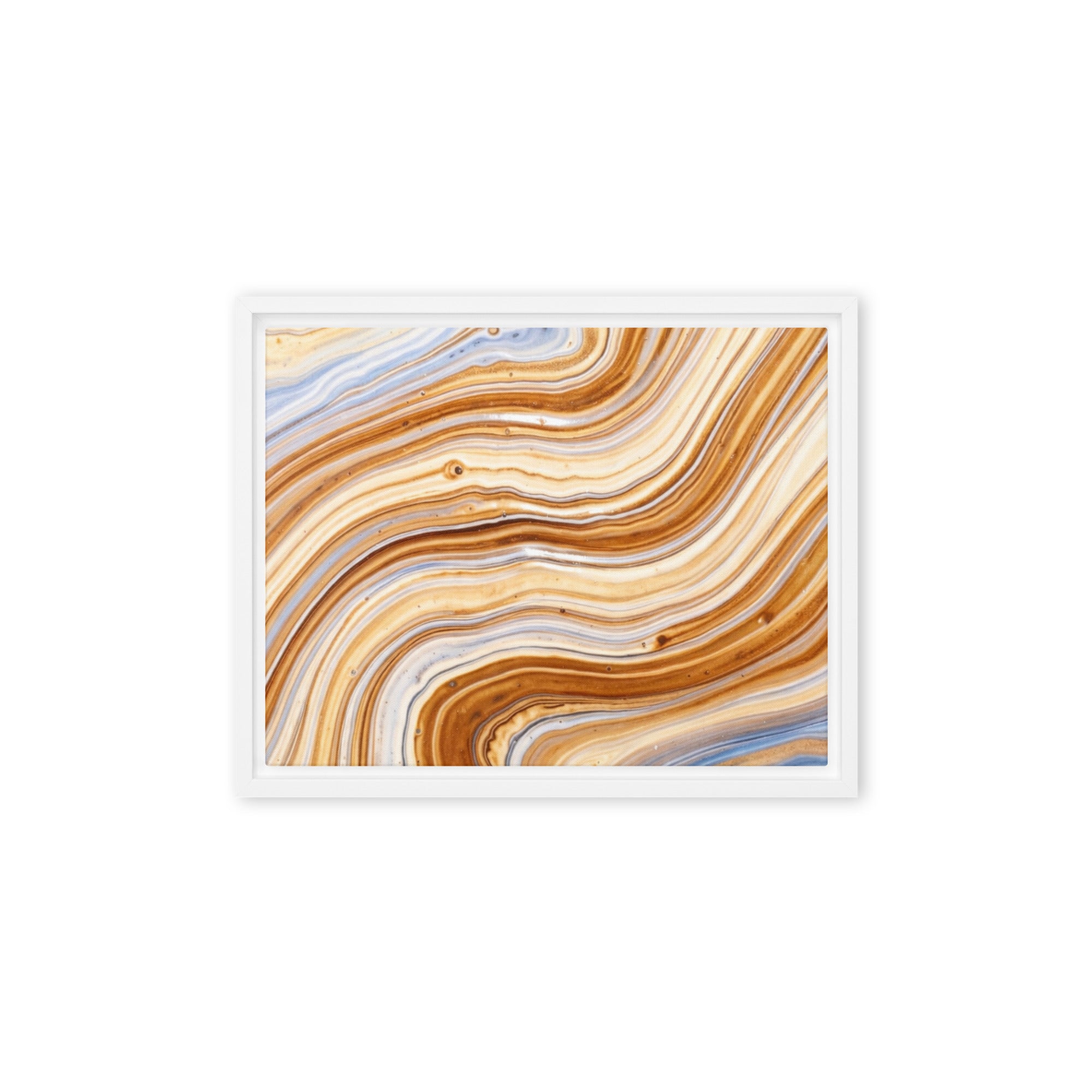 Dune framed canvas print product image in black frame, 20 x 28 inch large size